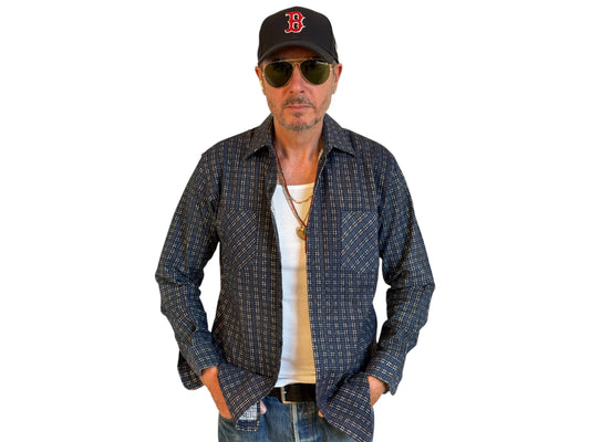 Size Med.  Vintage 80s Dickies Flannel Plaid Shirt – Retro Grunge Workwear