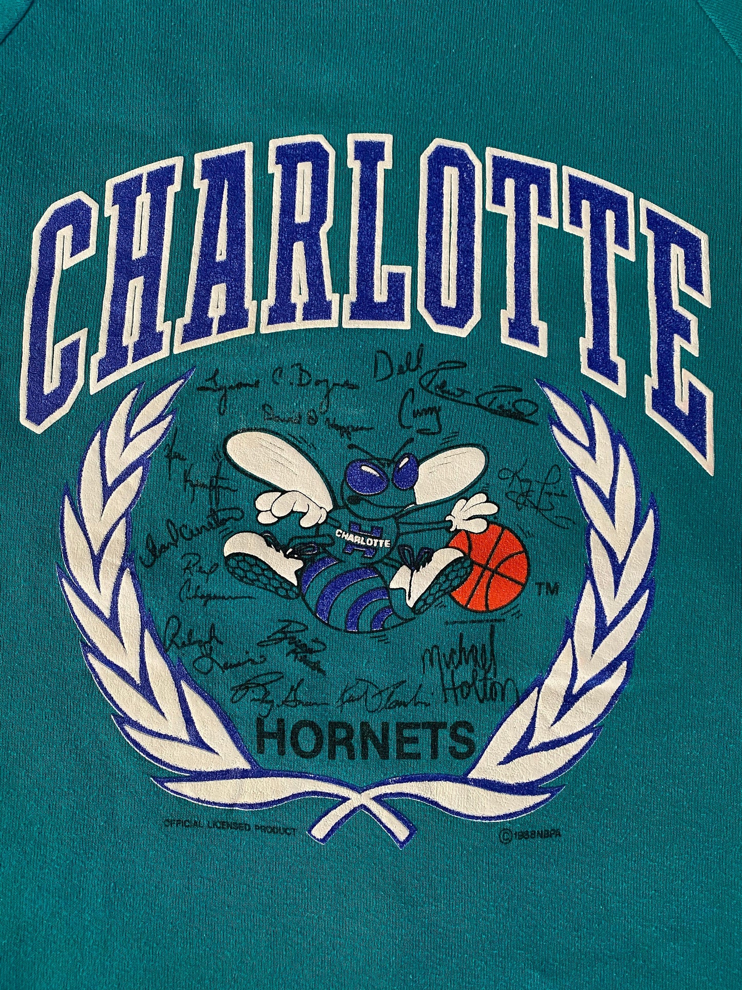 Vintage 80s Charlotte NBA Sweatshirt - Size L | Made in USA by Jerzees