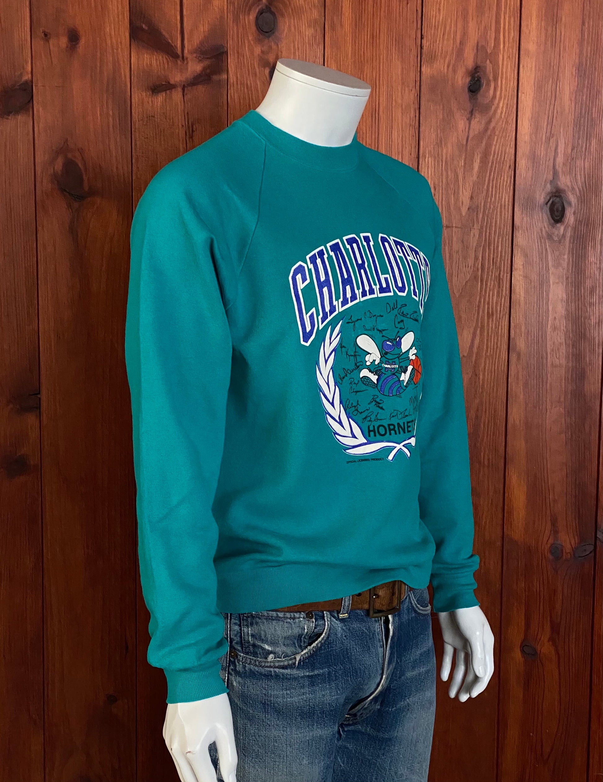 Vintage 80s Charlotte NBA Sweatshirt - Size L | Made in USA by Jerzees