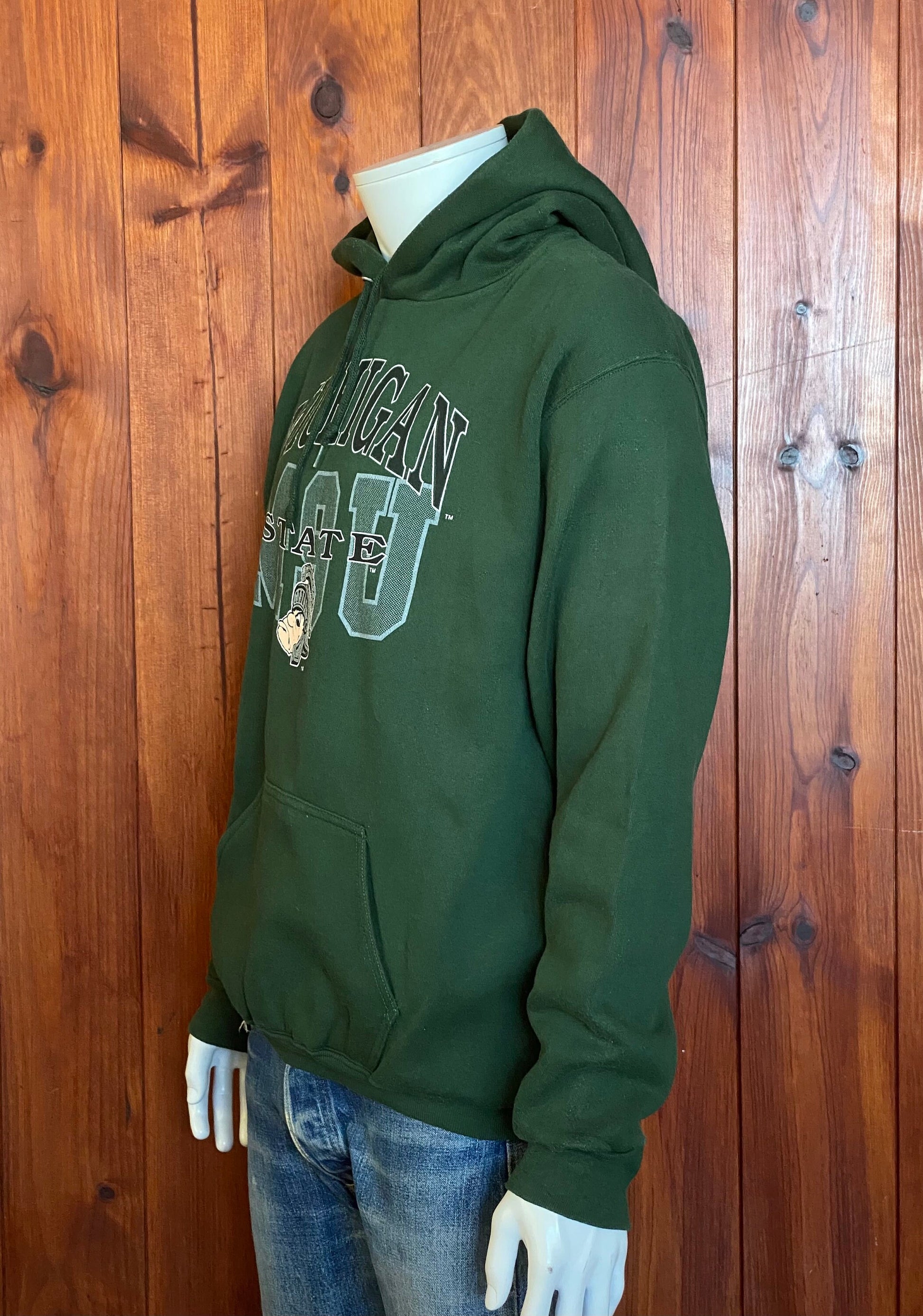 Size L. Michigan state vintage hooded sweatshirt. Made In USA