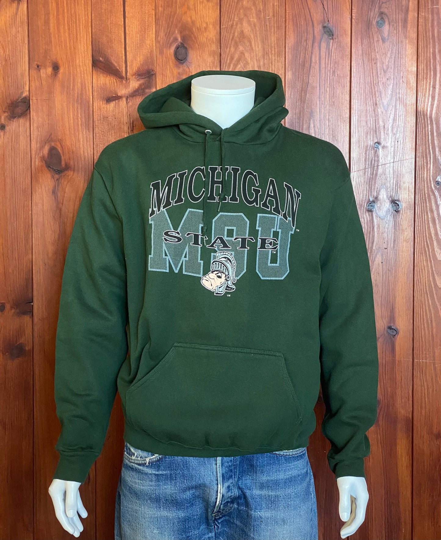 Size L. Michigan state vintage hooded sweatshirt. Made In USA