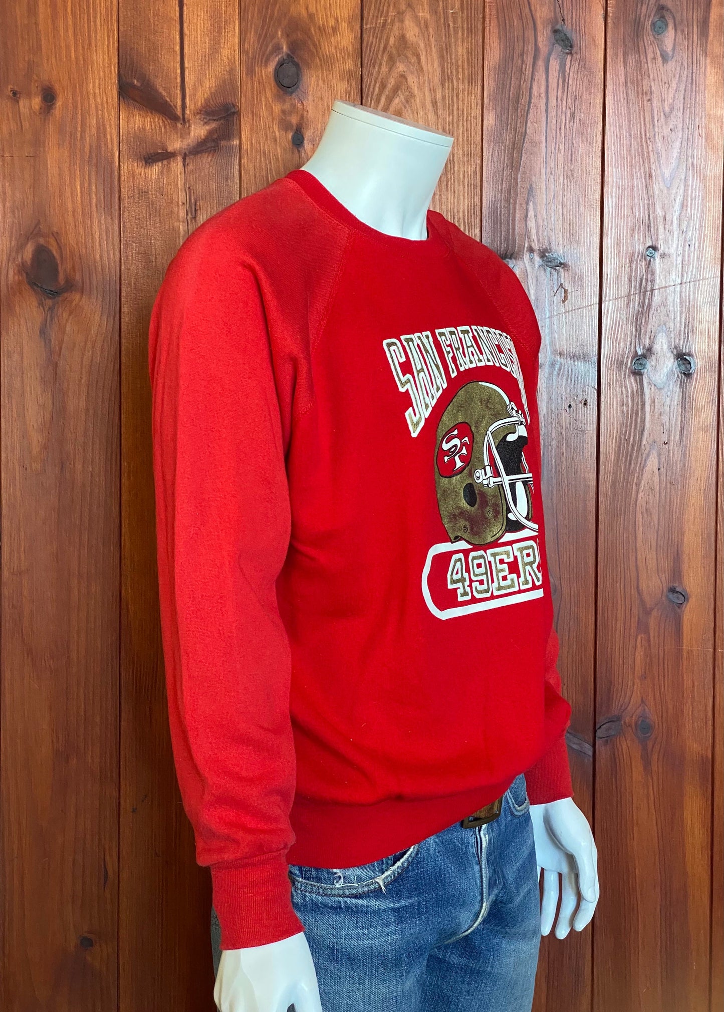 Size L. 50/50  Raglan Sleeve San Fransisco 49ERS 80s vintage sweatshirt