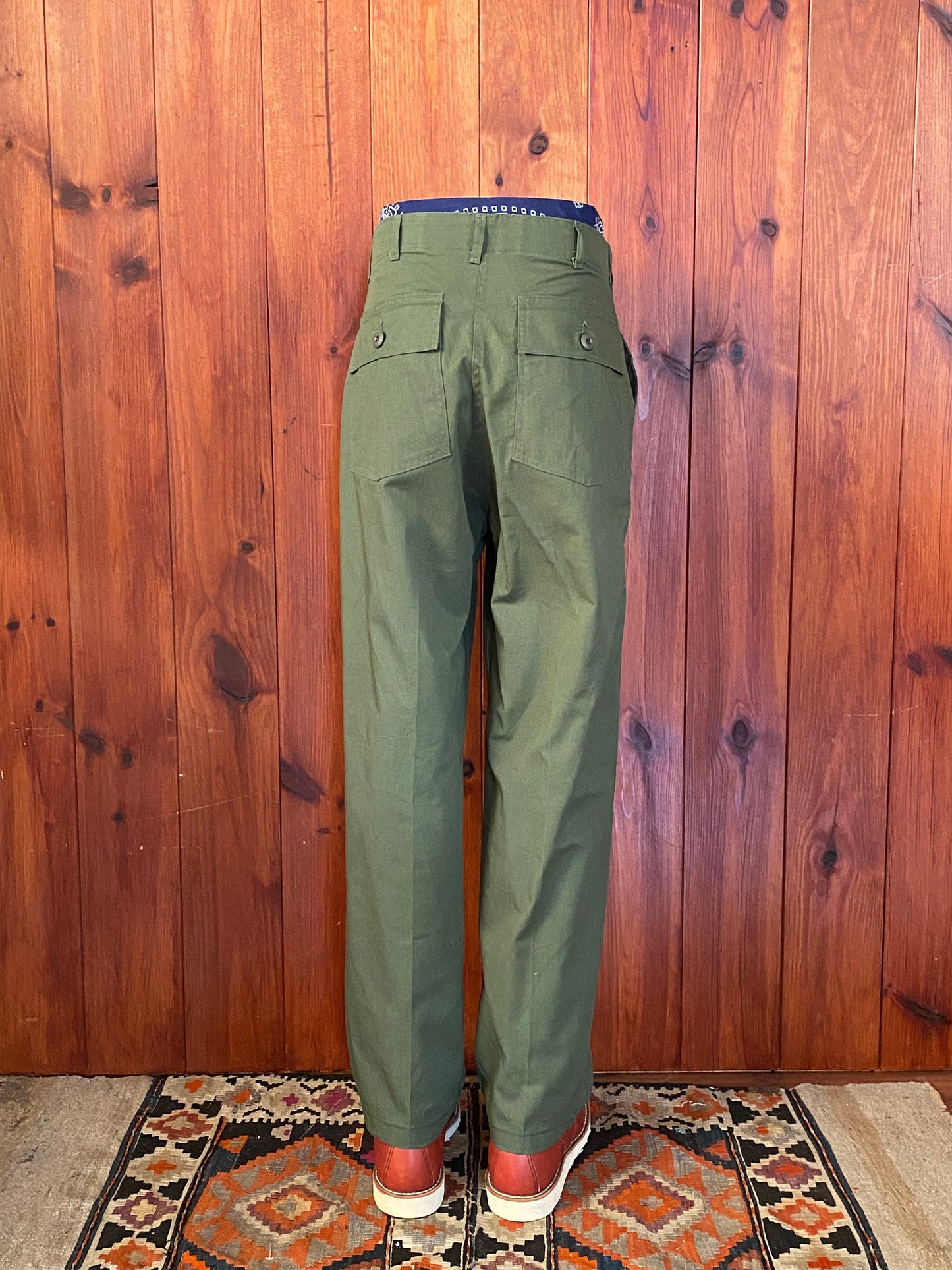 31X30 Authentic Vintage 1985 US Army OG-507 utility pants / Trousers fatigues