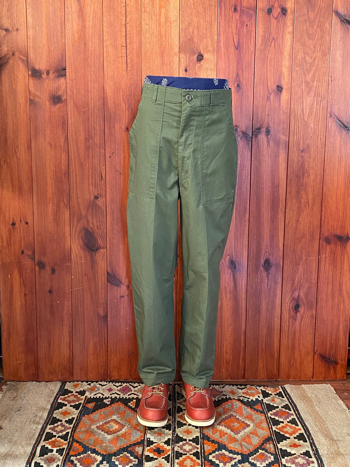31X30 Authentic Vintage 1985 US Army OG-507 utility pants / Trousers fatigues