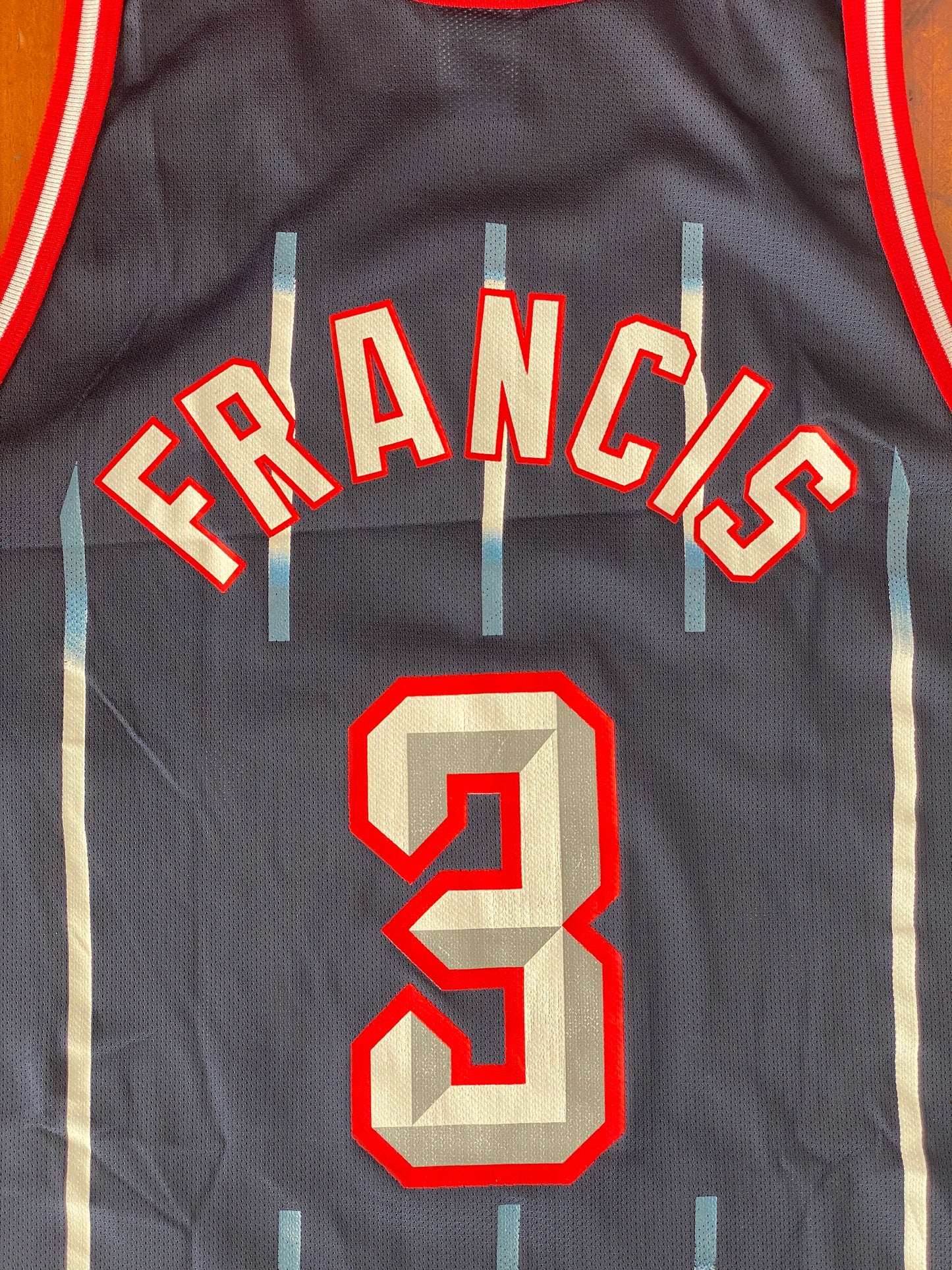 Vintage Champion NBA Houston Rockets Steve Francis #3 Jersey - Size 48 USA