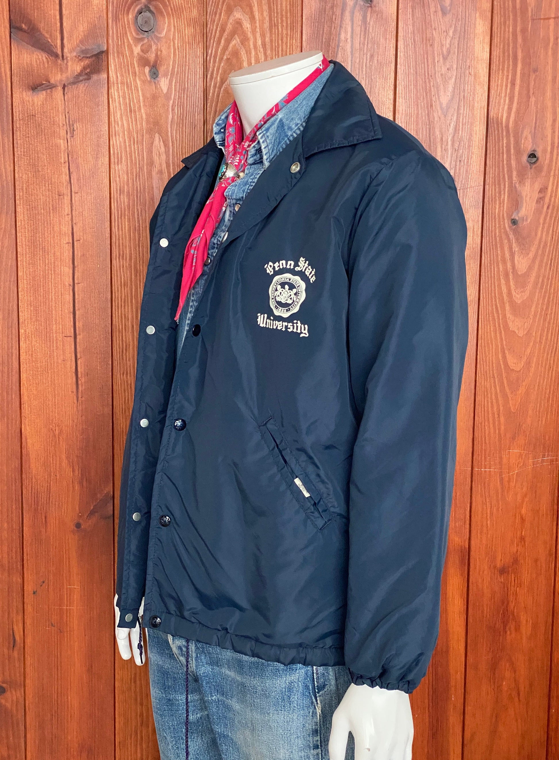 Vintage University of Penn State lined windbreaker by Maple, size medium - Retro style and durable comfort for showing team spirit.
