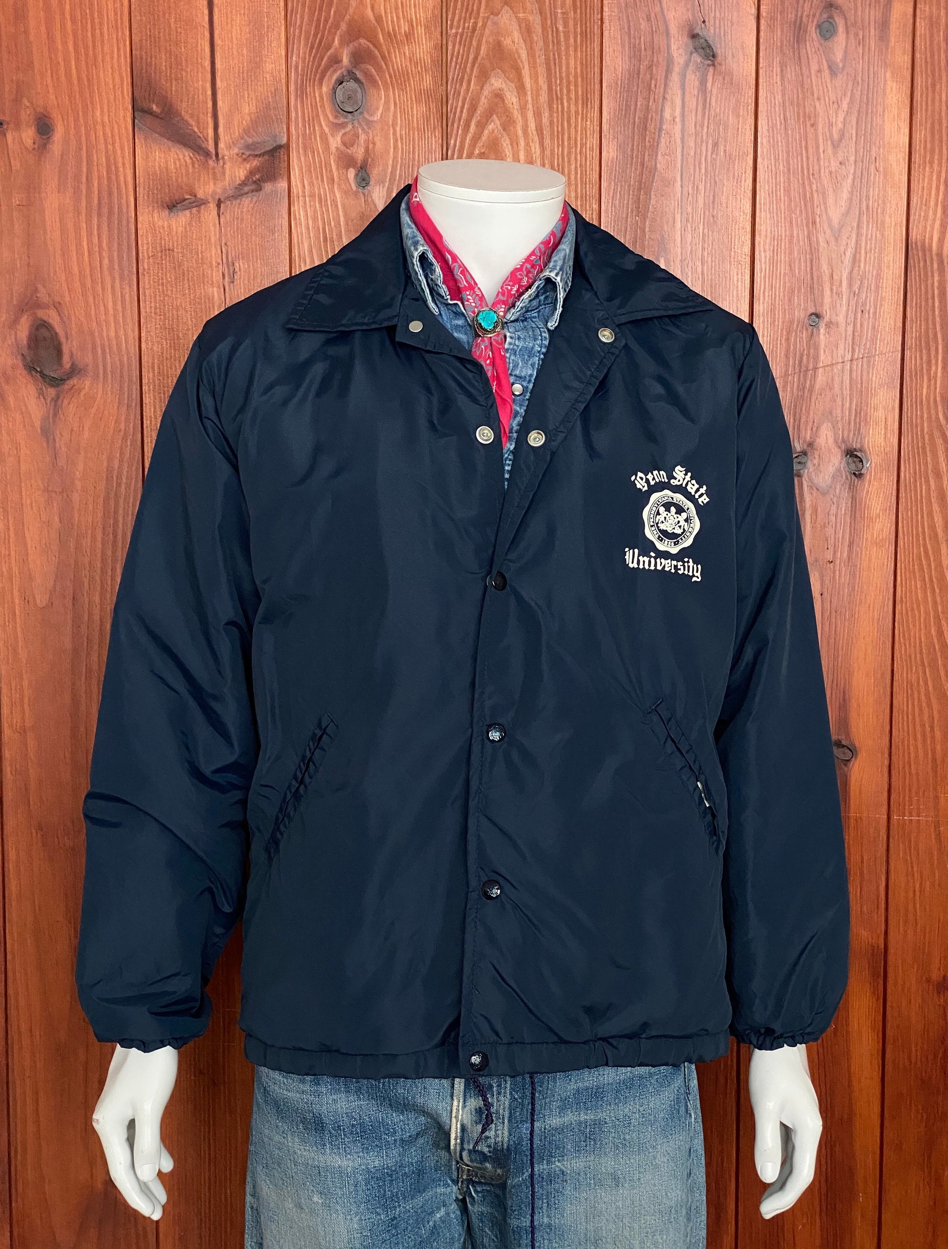 Vintage University of Penn State lined windbreaker by Maple, size medium - Retro style and durable comfort for showing team spirit.