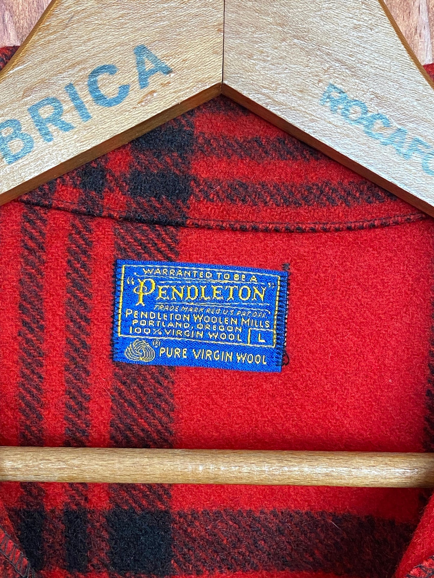 Vintage 60s Pendleton Buffalo Plaid Cruiser Jacket Coat Size L