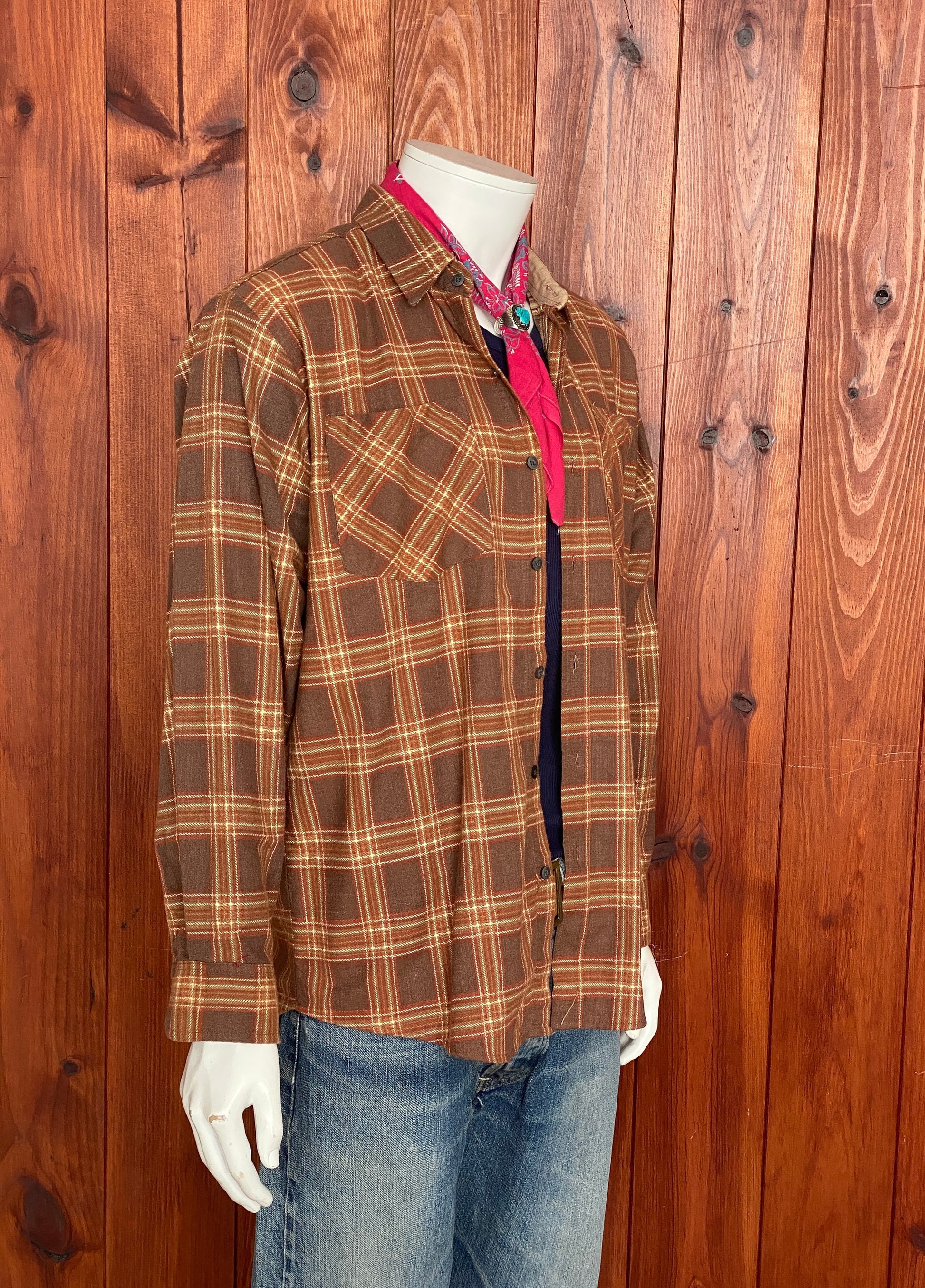 Vintage 80s Haband Flannel Shirt - Size M | USA Vintage BCN