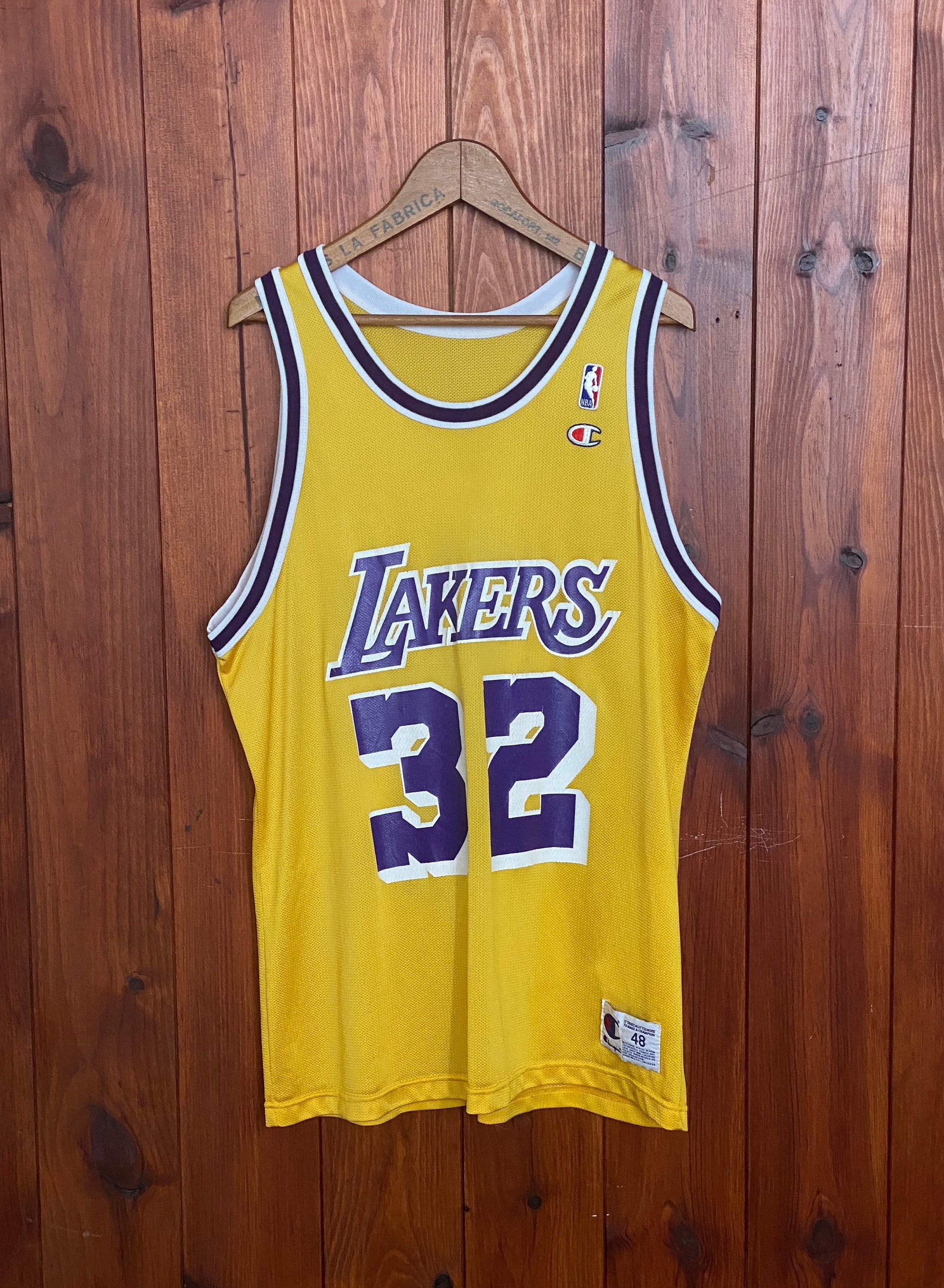 Vintage LA Lakers Champion deals Magic Johnson NBA Jersey