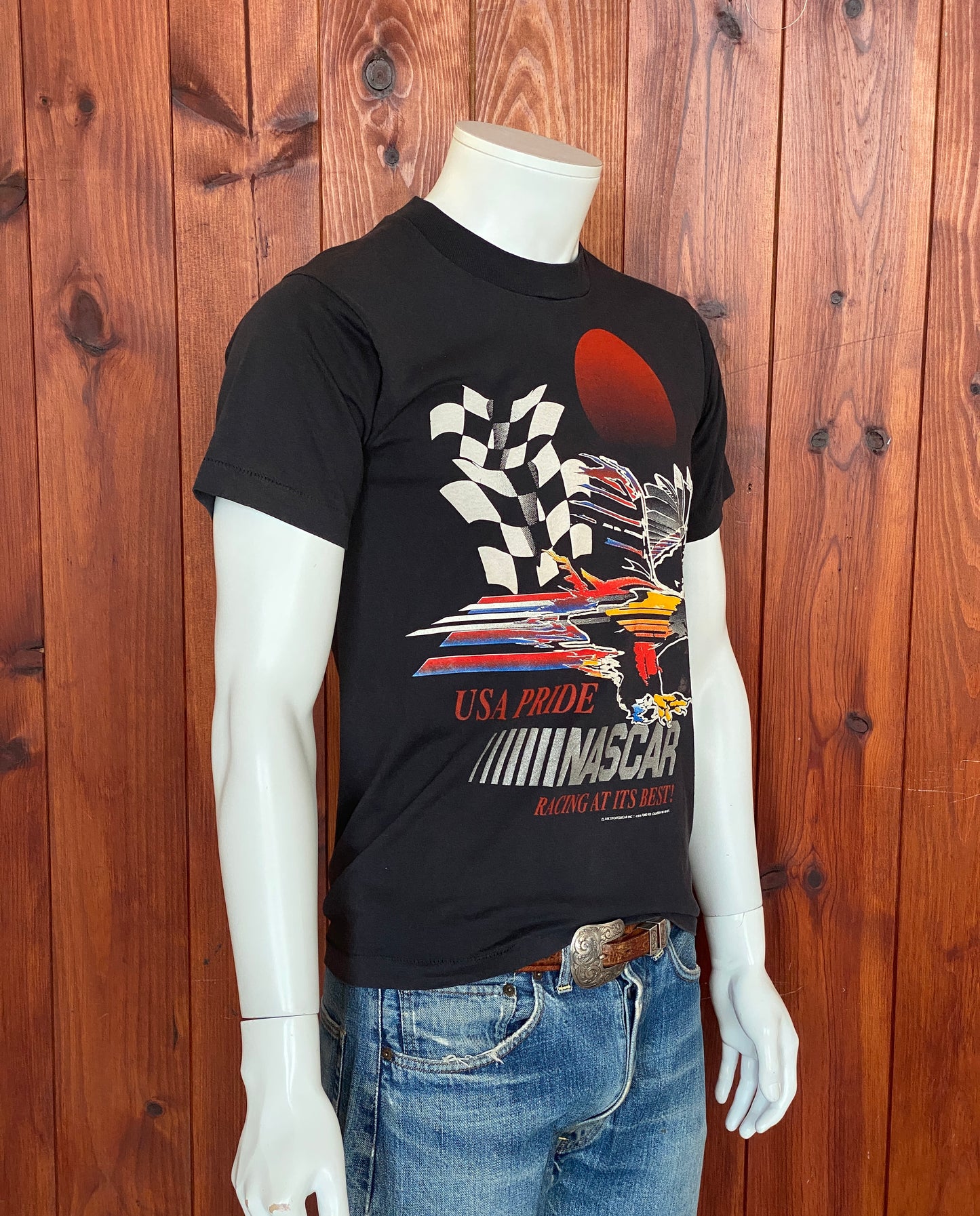 Med. Nascar vintage 80s t shirt Made In USA