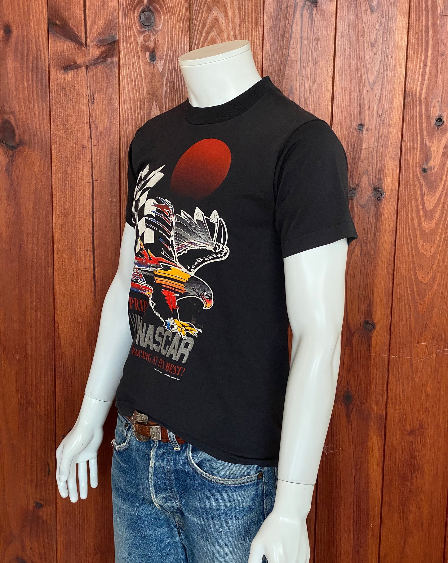 Med. Nascar vintage 80s t shirt Made In USA