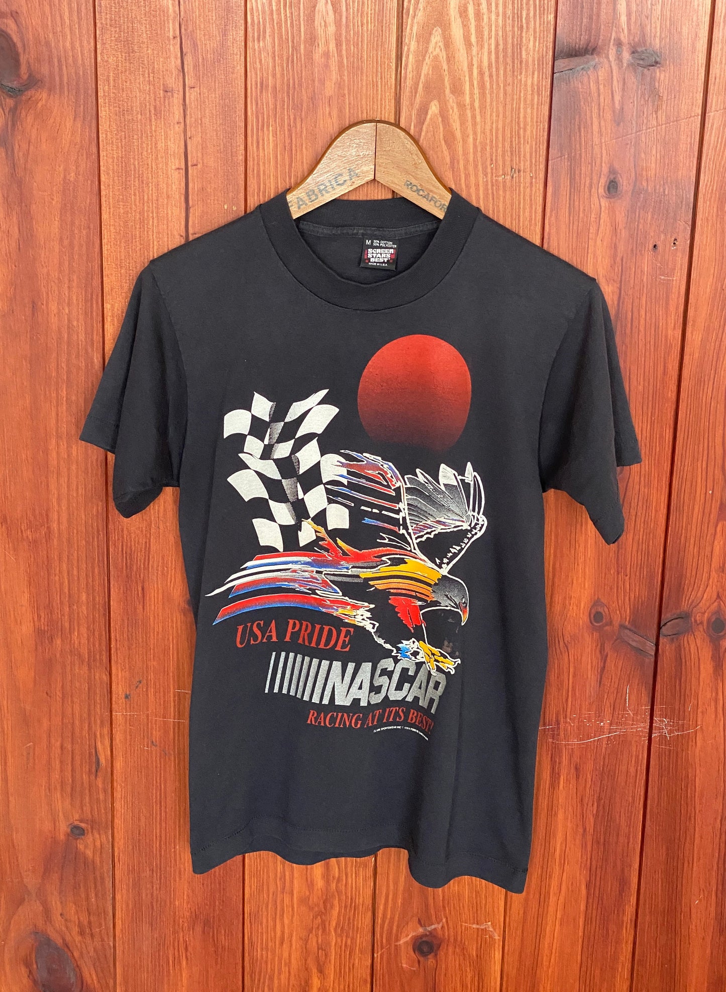 Med. Nascar vintage 80s t shirt Made In USA