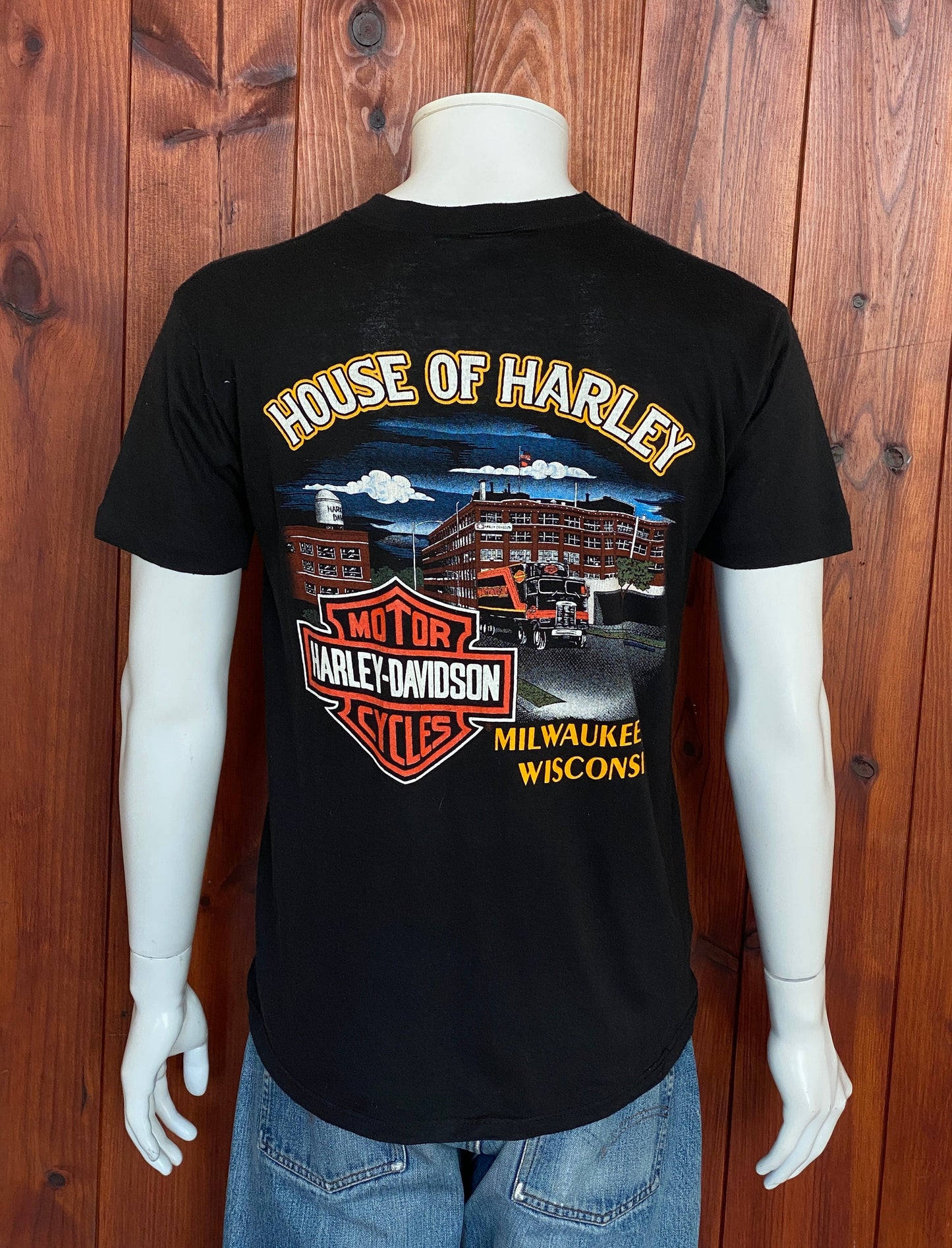 Large 90s Harley Davidson Vintage T-shirt Made In USA | Retro Apparel