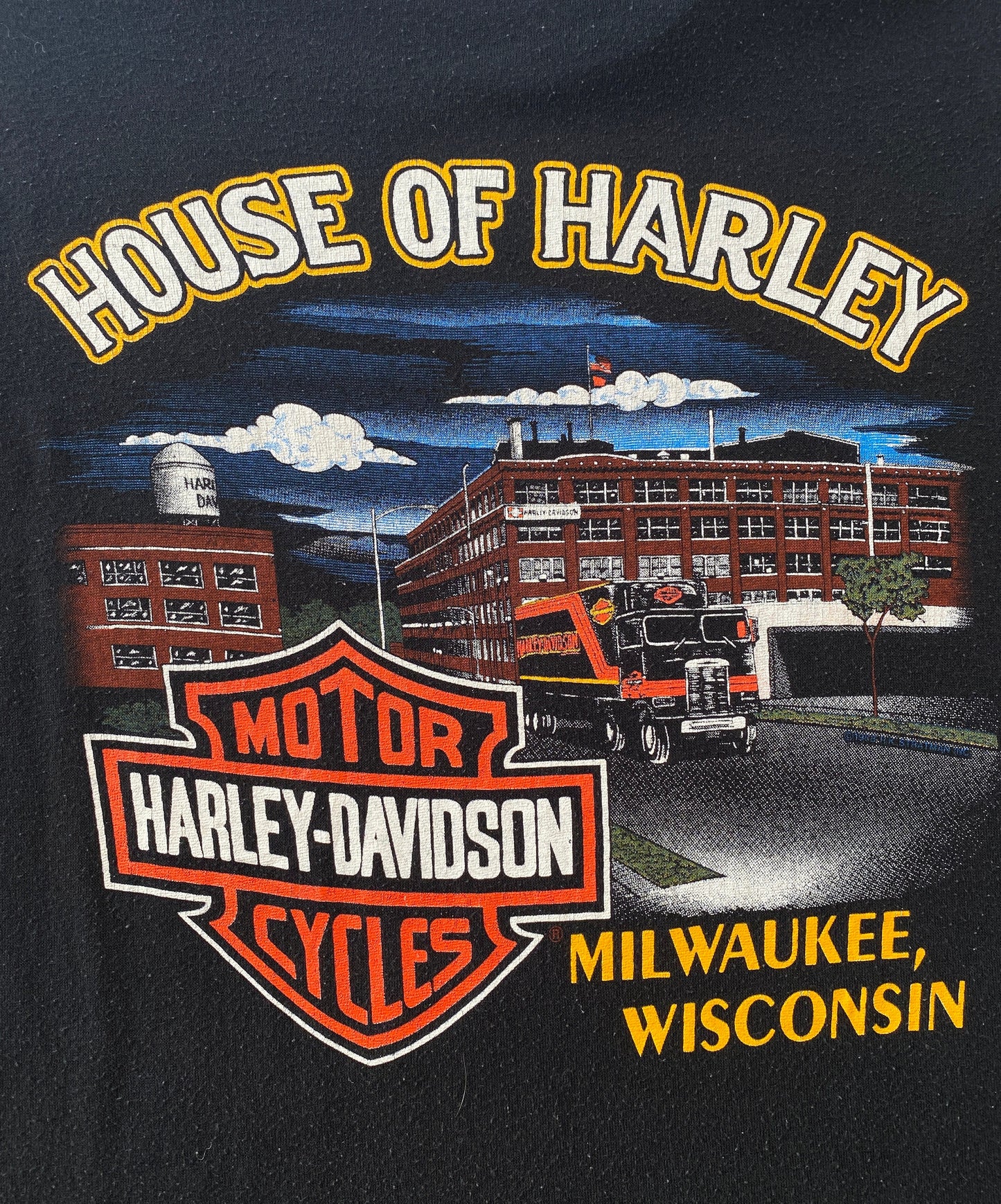 Large 90s Harley Davidson Vintage T-shirt Made In USA | Retro Apparel