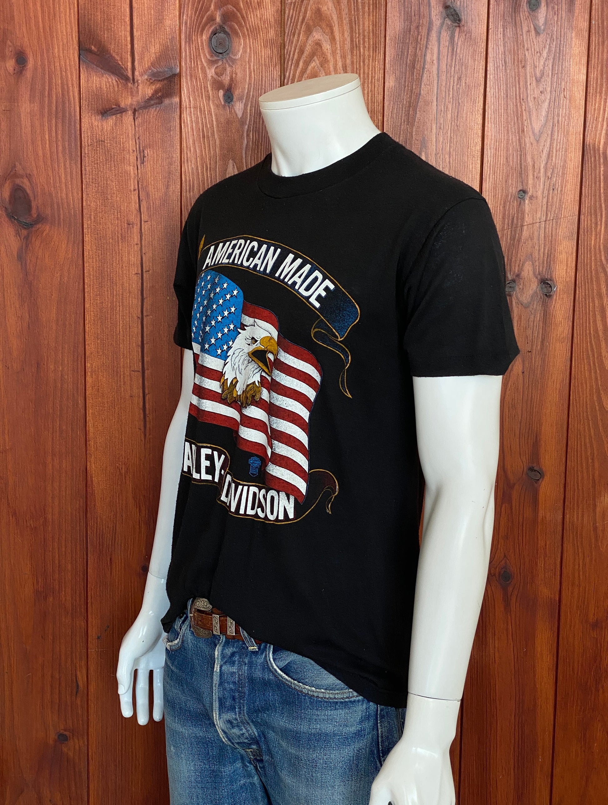 Large 90s Harley Davidson Vintage T-shirt Made In USA | Retro Apparel