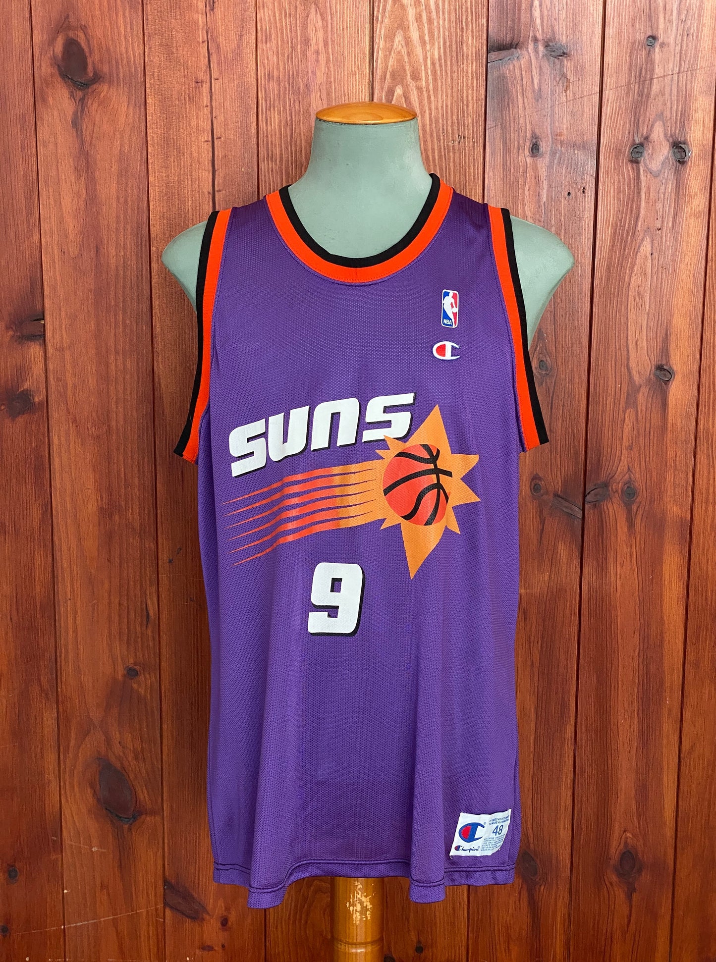 Vintage Suns NBA Jersey #9 Majerle - Size 48 | Made in USA by Champion