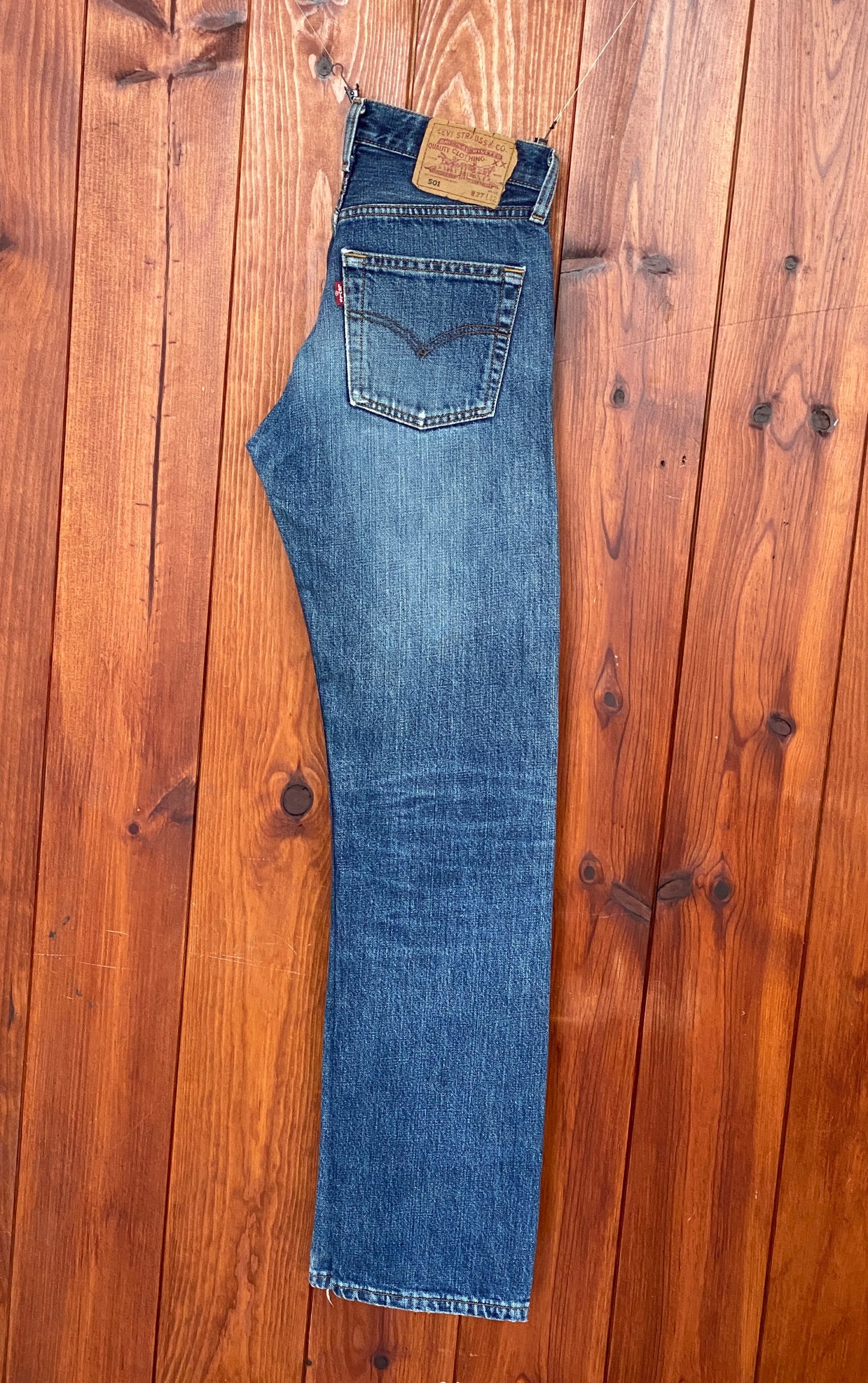 Vintage Levi's 501 Jeans 27X32 - Beautifully Distressed Classic Denim