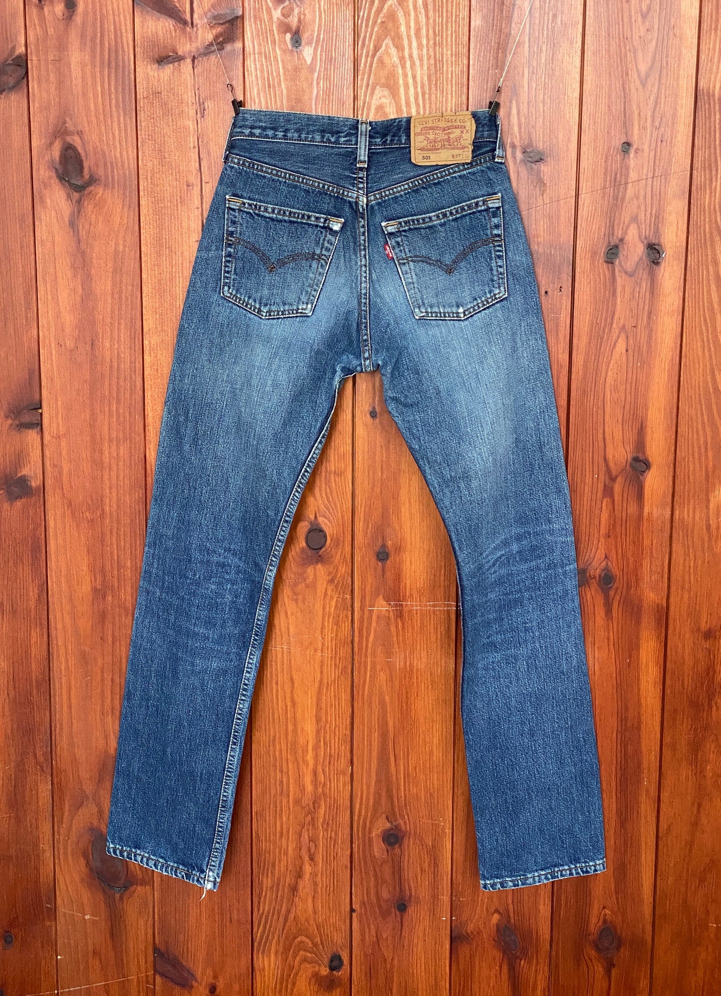 Vintage Levi's 501 Jeans 27X32 - Beautifully Distressed Classic Denim