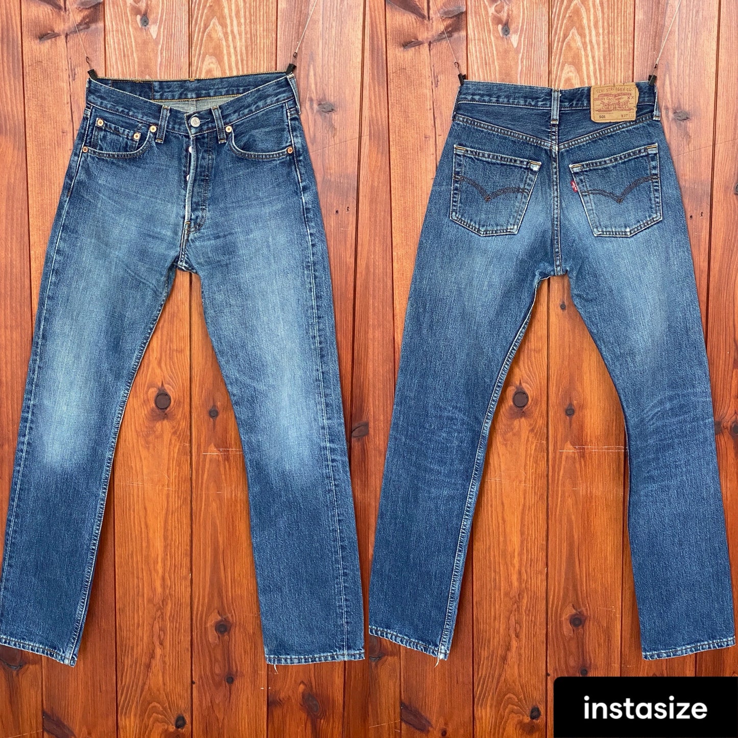 27X32 Levis 501 vintage beautifully distressed