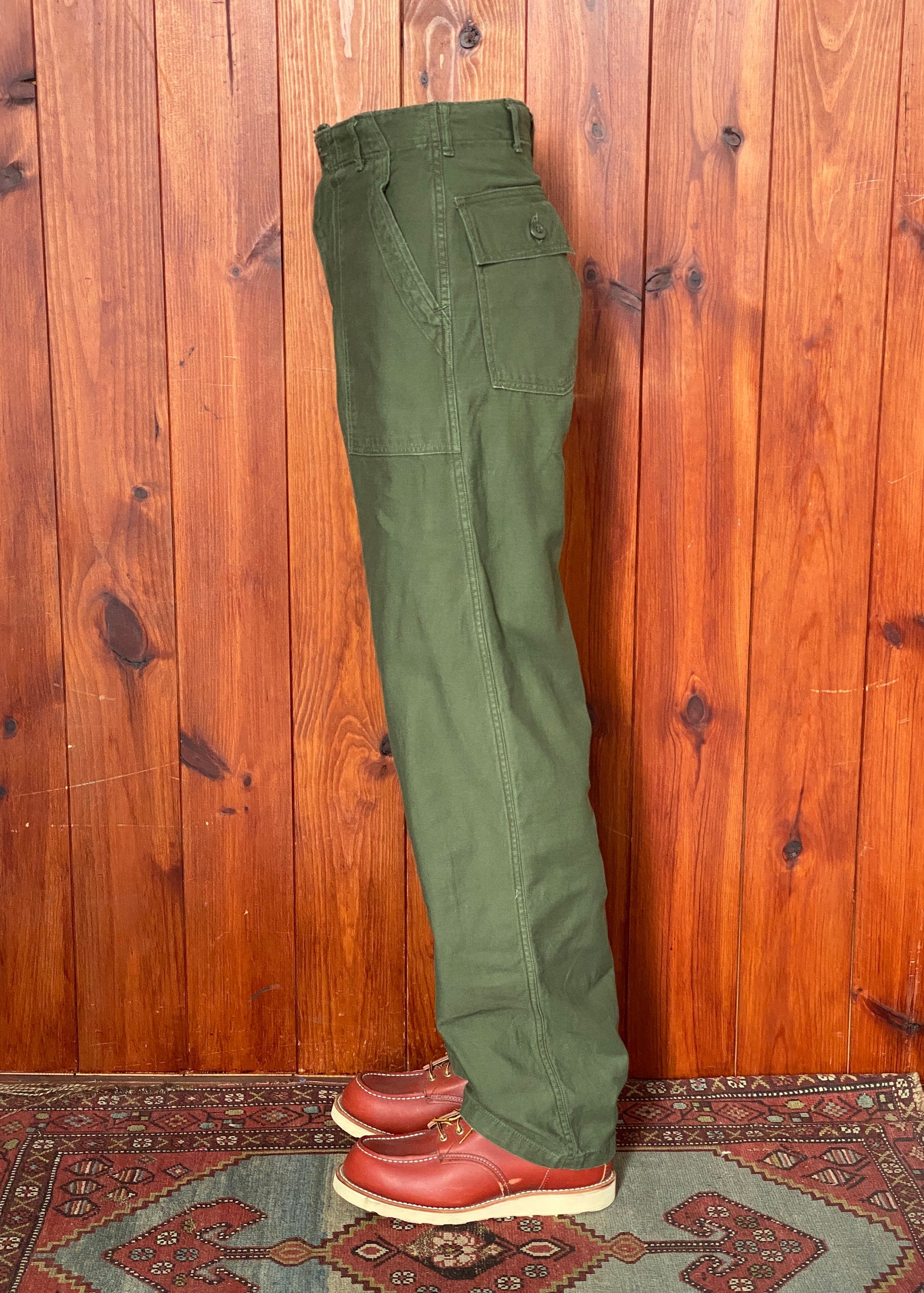 Size 29X35 Authentic 1968 Vietnam War Era OG-107 Fatigue Pants | Vintage Military Apparel