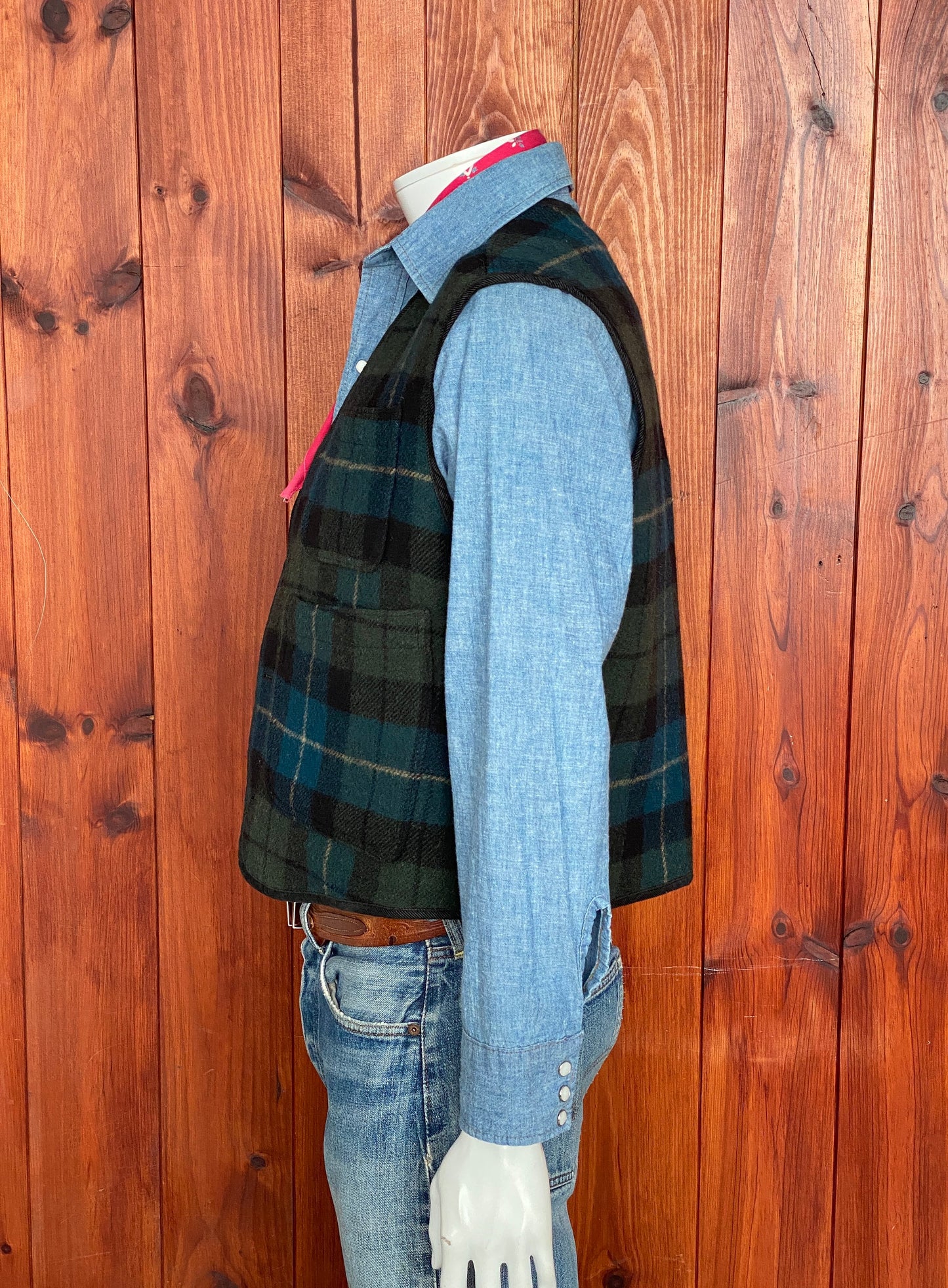 Size Med. Woolrich Vintage wool vest made in USA.