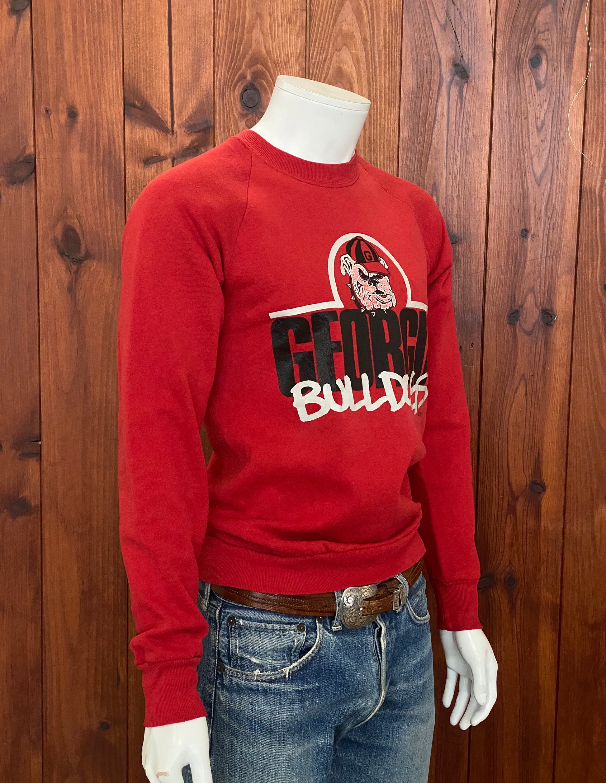 Vintage 90s Georgia Bulldogs Sweatshirt - Size M | Made in USA | Retro Collegiate Style