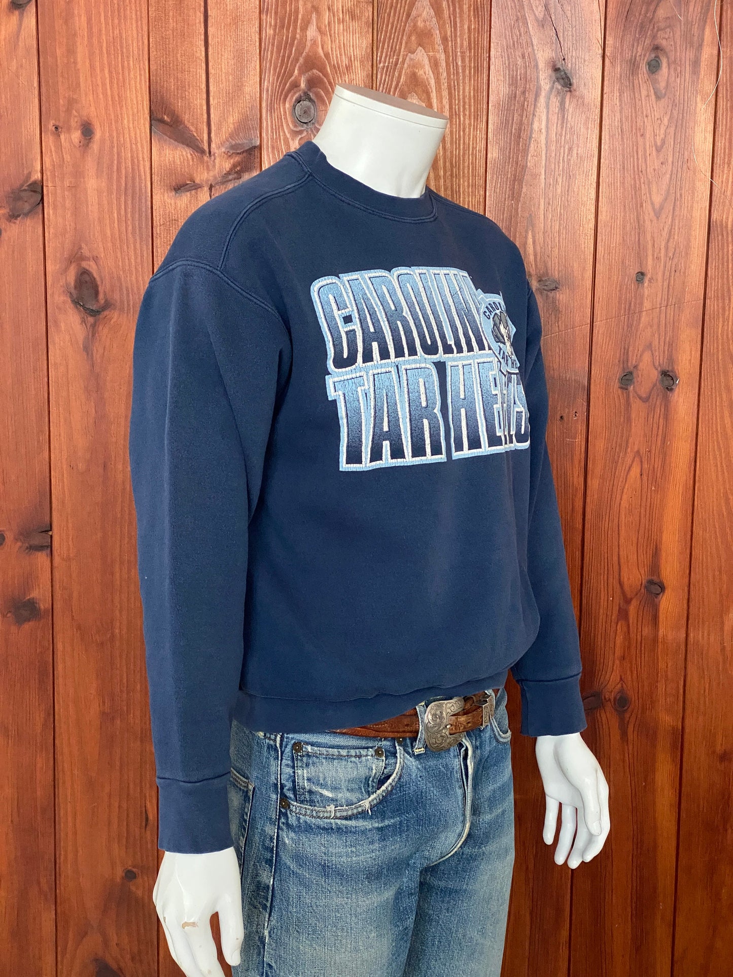 Vintage 90s Carolina Tar Heels Starter Sweatshirt - Size M | Made in USA | Retro Collegiate Style