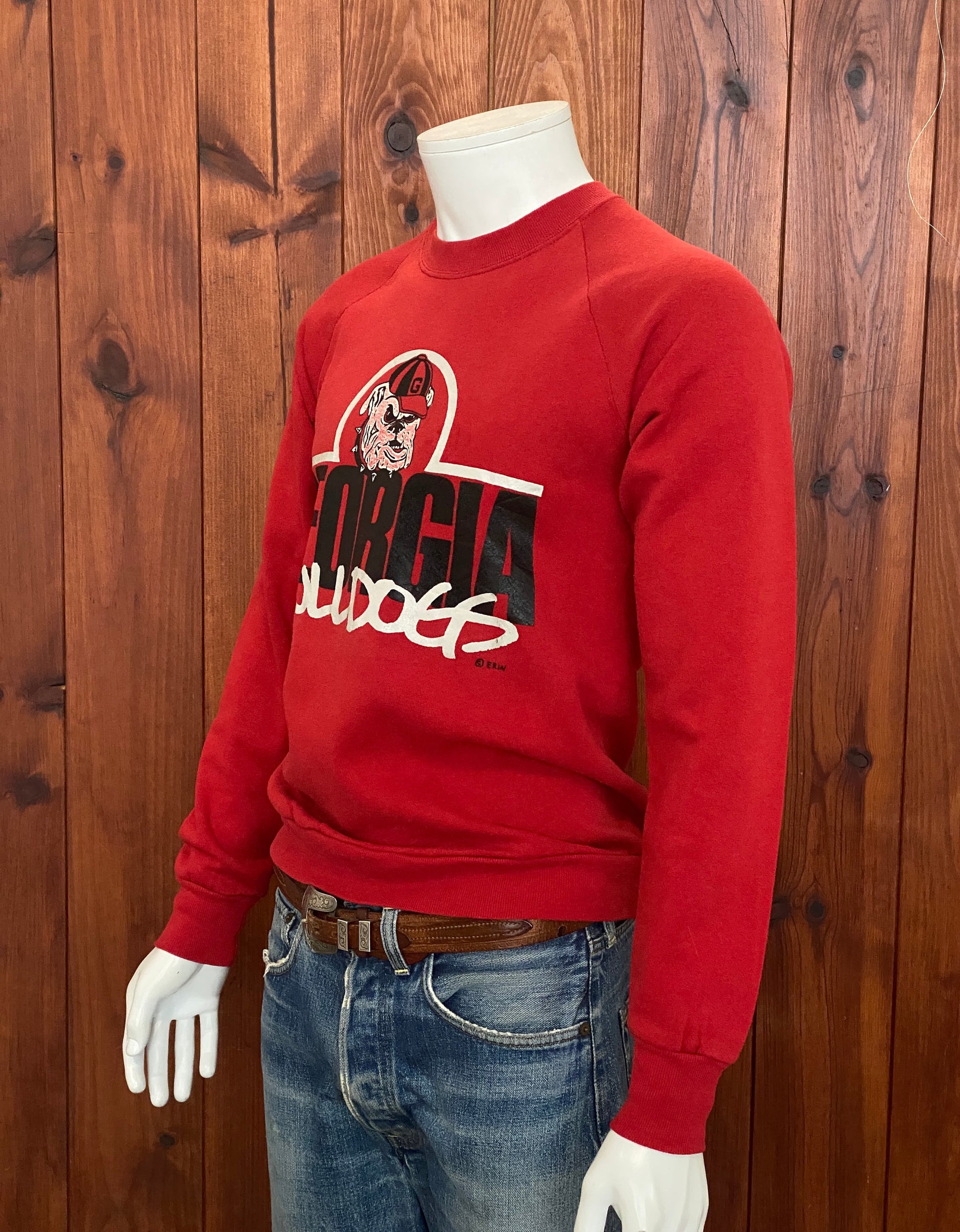 Vintage 90s Georgia Bulldogs Sweatshirt - Size M | Made in USA | Retro Collegiate Style