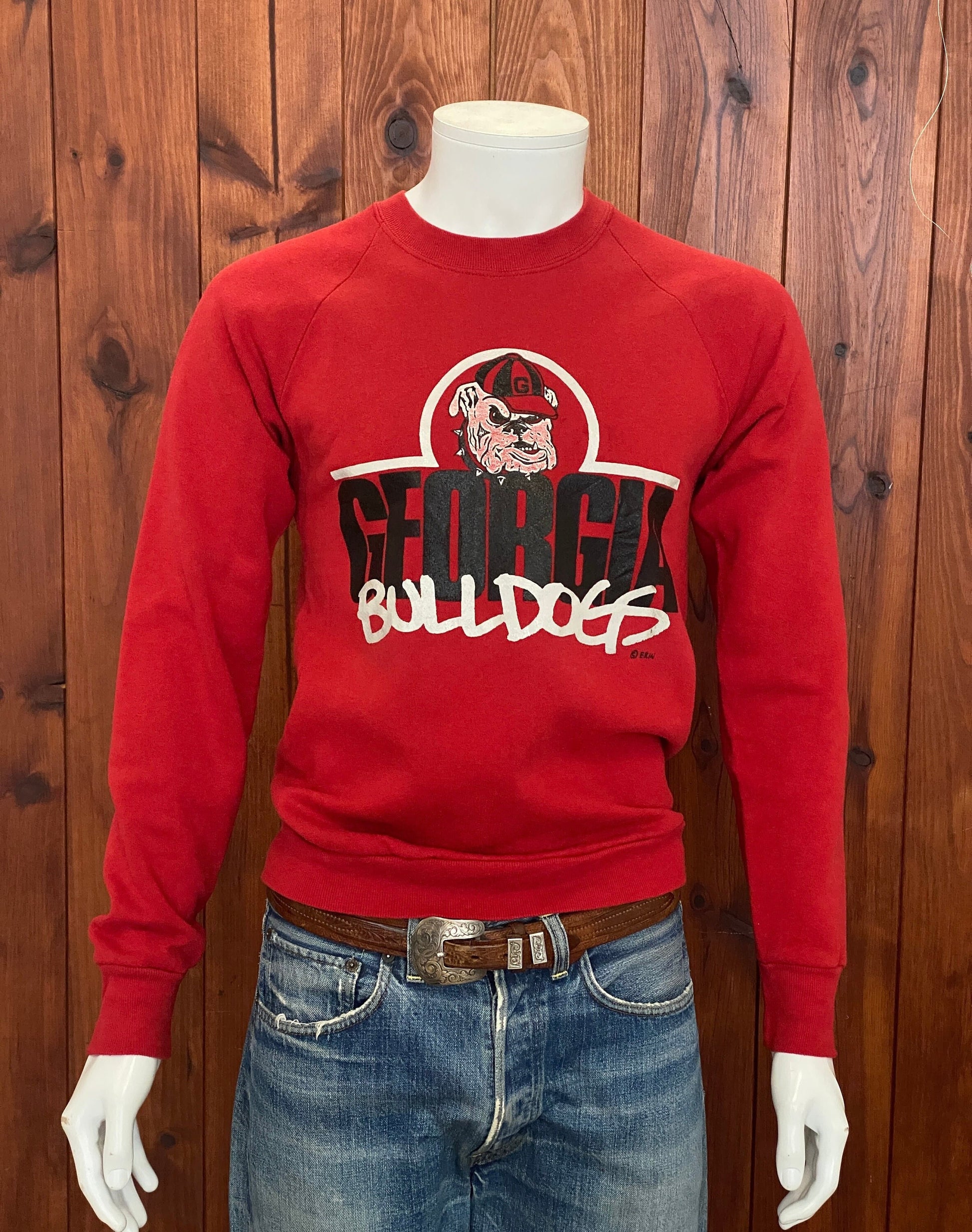 Vintage 90s Georgia Bulldogs Sweatshirt - Size M | Made in USA | Retro Collegiate Style