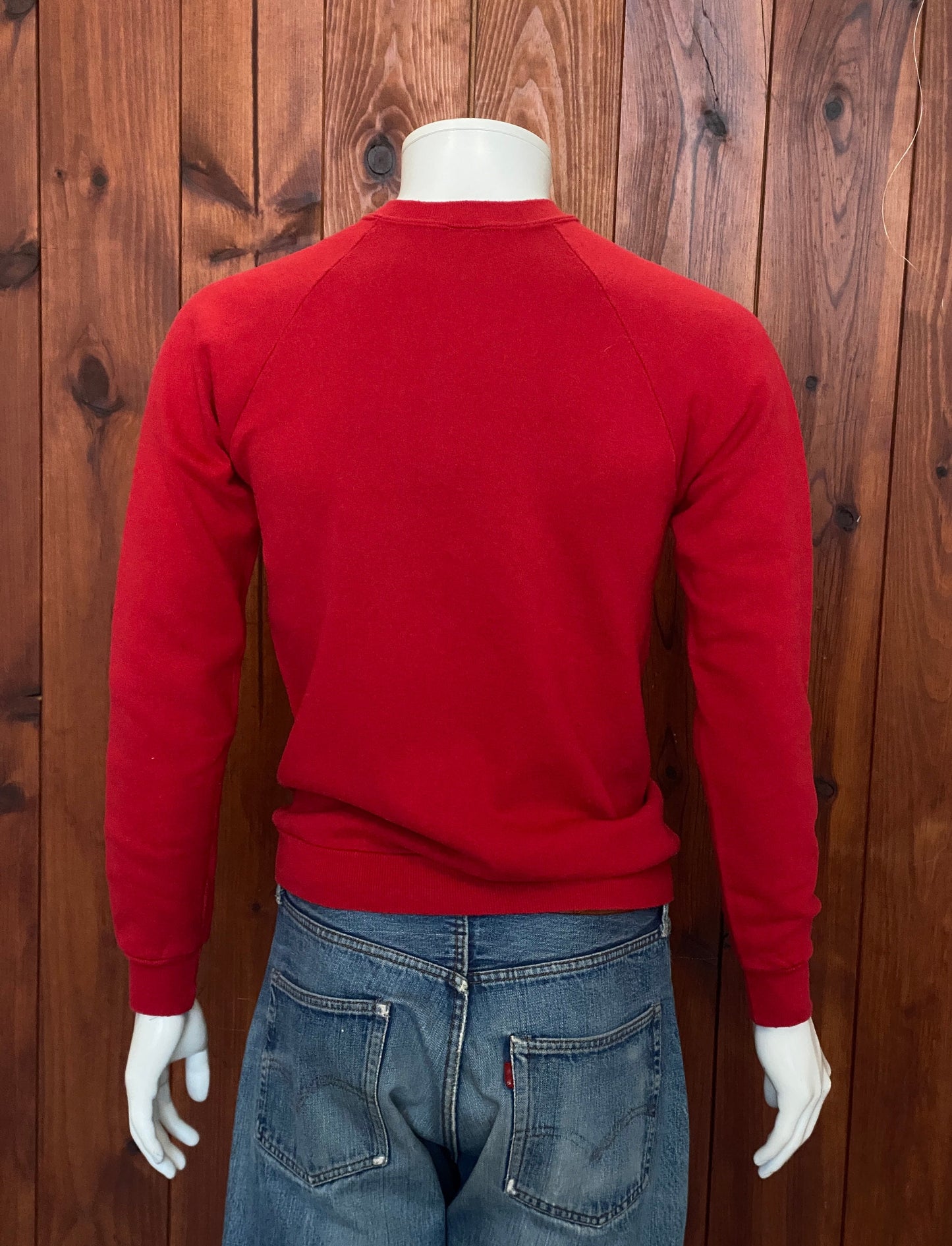 Medium 80s Vintage Red Raiders Sweatshirt Made In USA | Retro Apparel