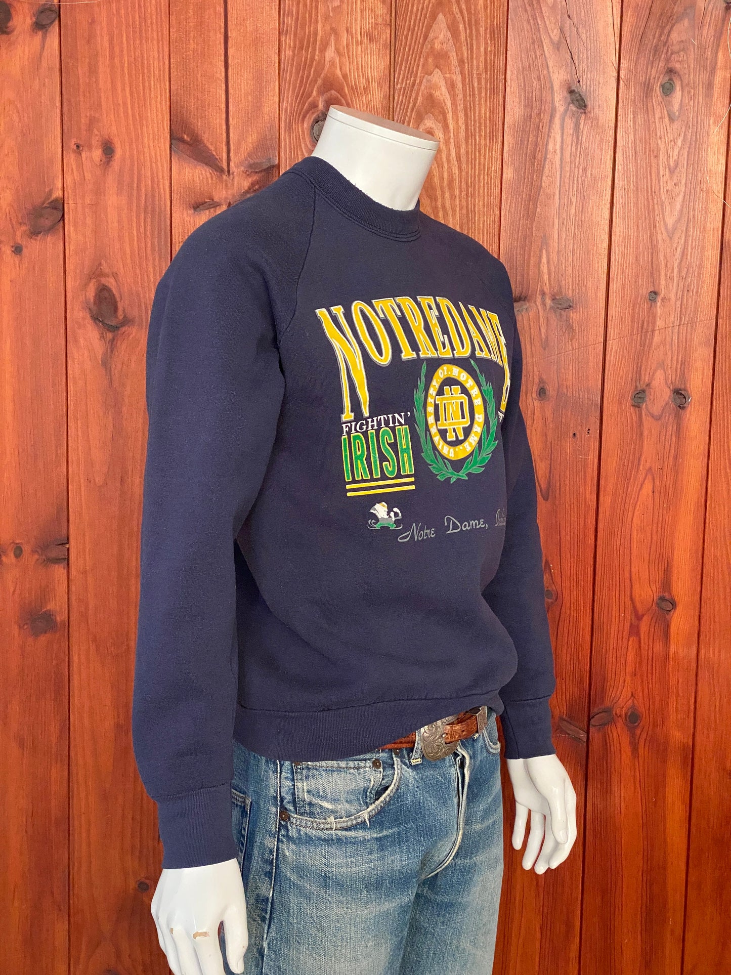 90s Notre Dame Vintage Sweatshirt - Size Large | Made in USA Authenticity