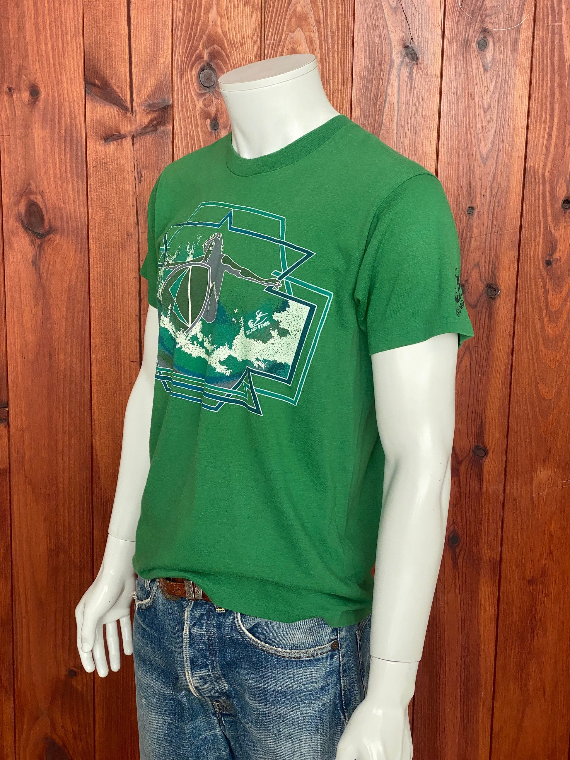 Large Authentic 50/50 Vintage 90s T-shirt Made In USA | Classic Retro Apparel