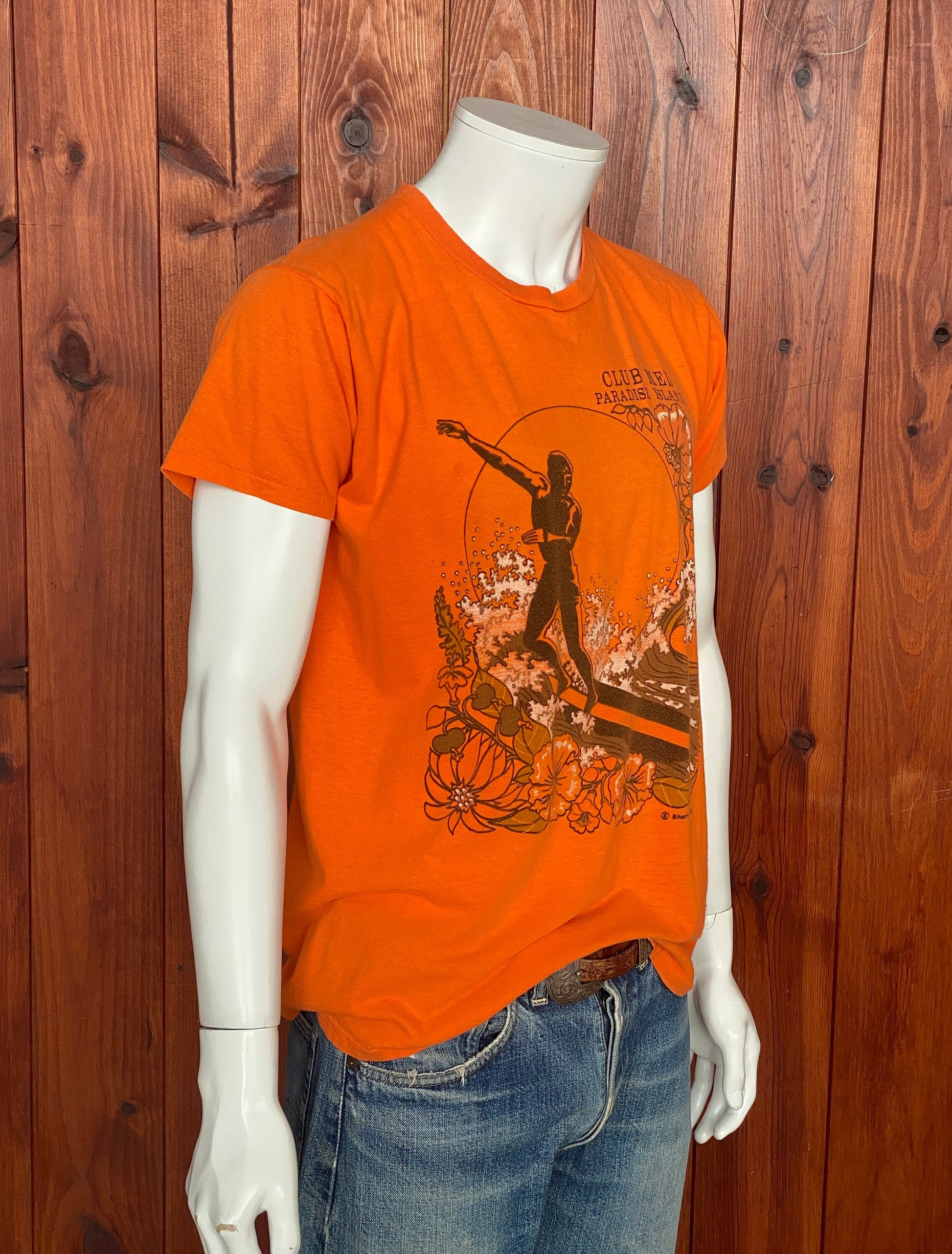 Vintage 80s Club Med Surf T-Shirt - Size M | Made in USA | 50/50 Cotton Blend