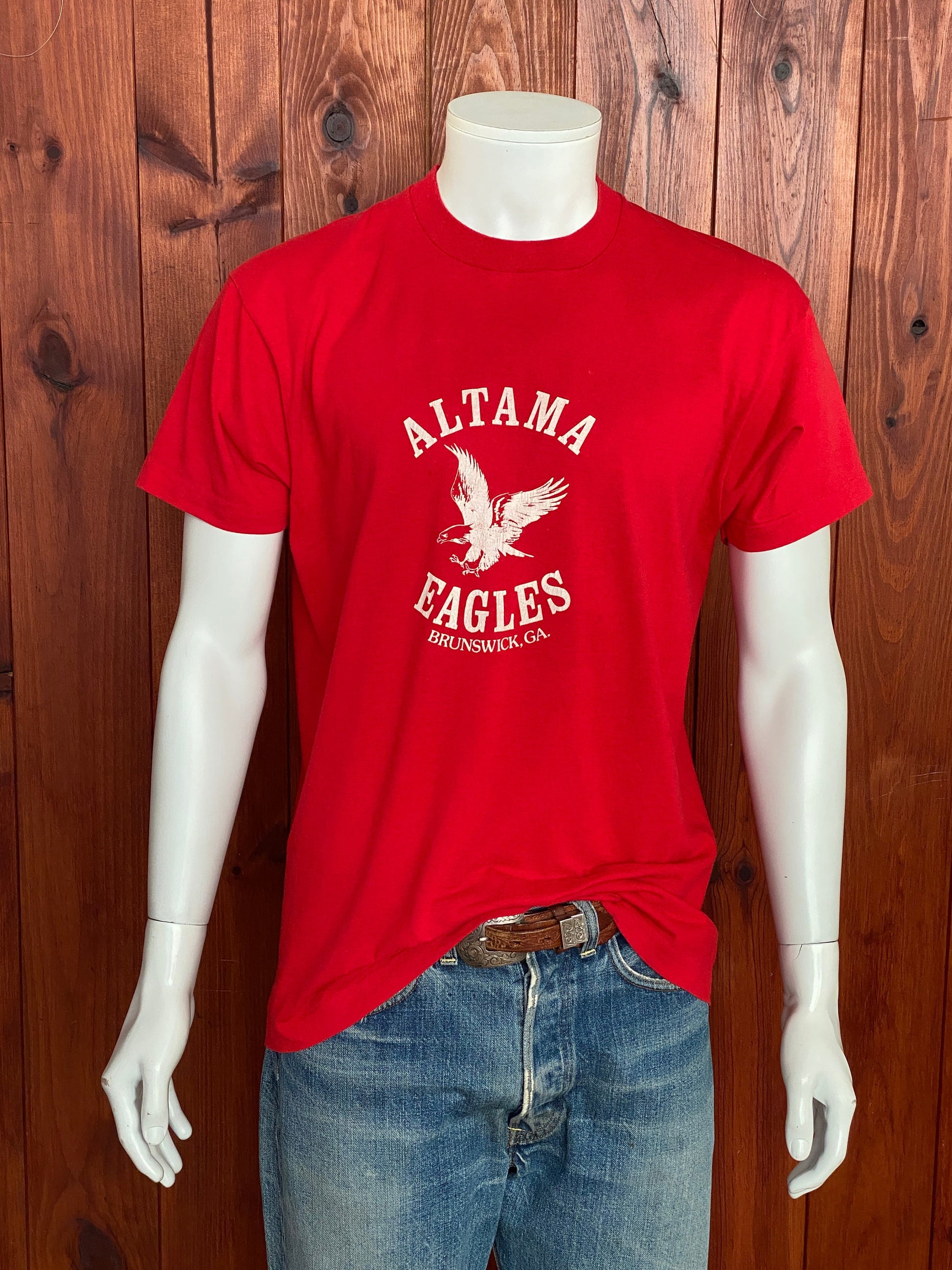 Vintage 80s Altama Eagles T-Shirt - Size M | Made in USA | 50/50 Cotton Blend