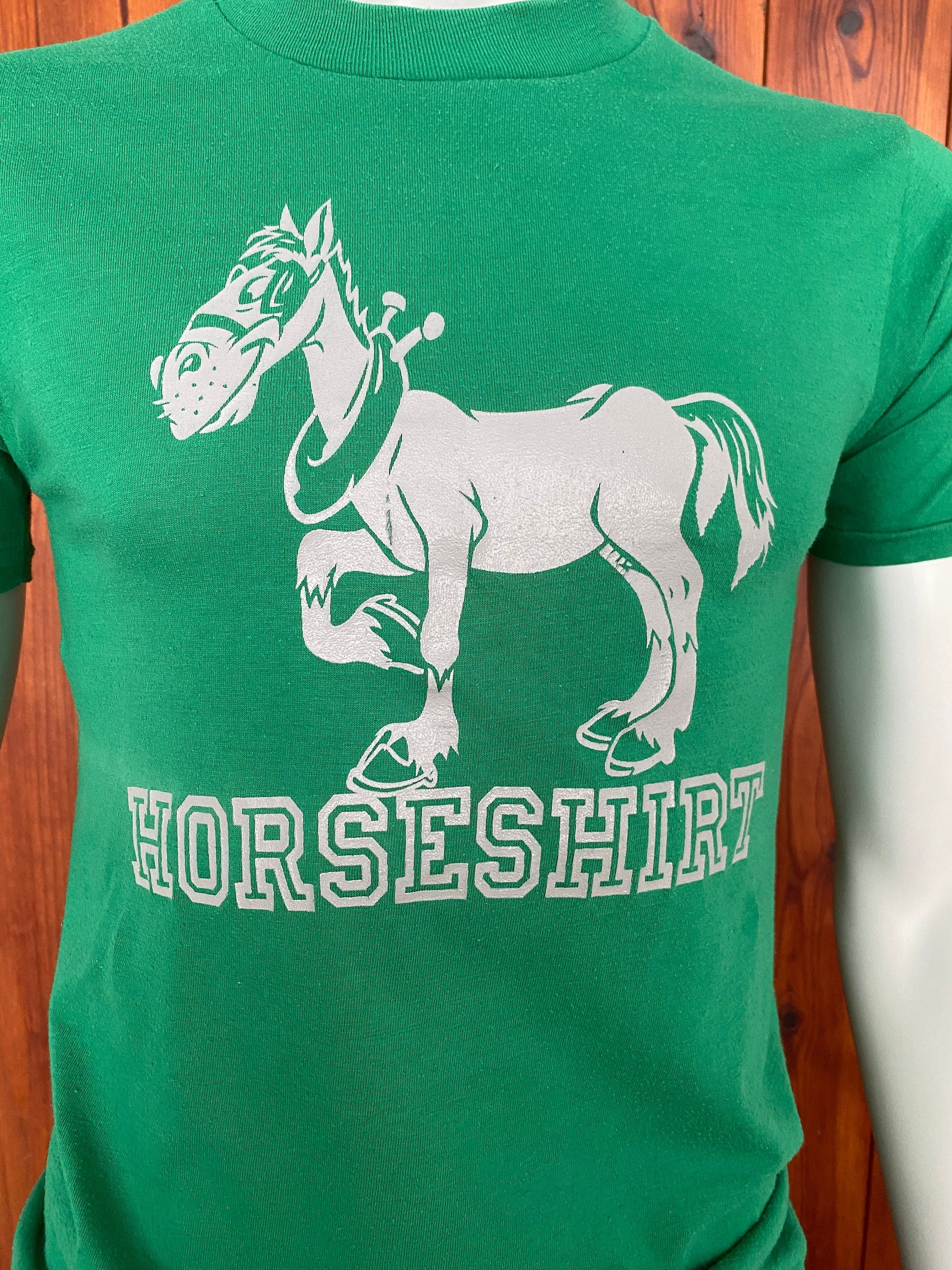 Vintage 80s Horse Shirt T-Shirt - Size M | Made in USA | Retro Style