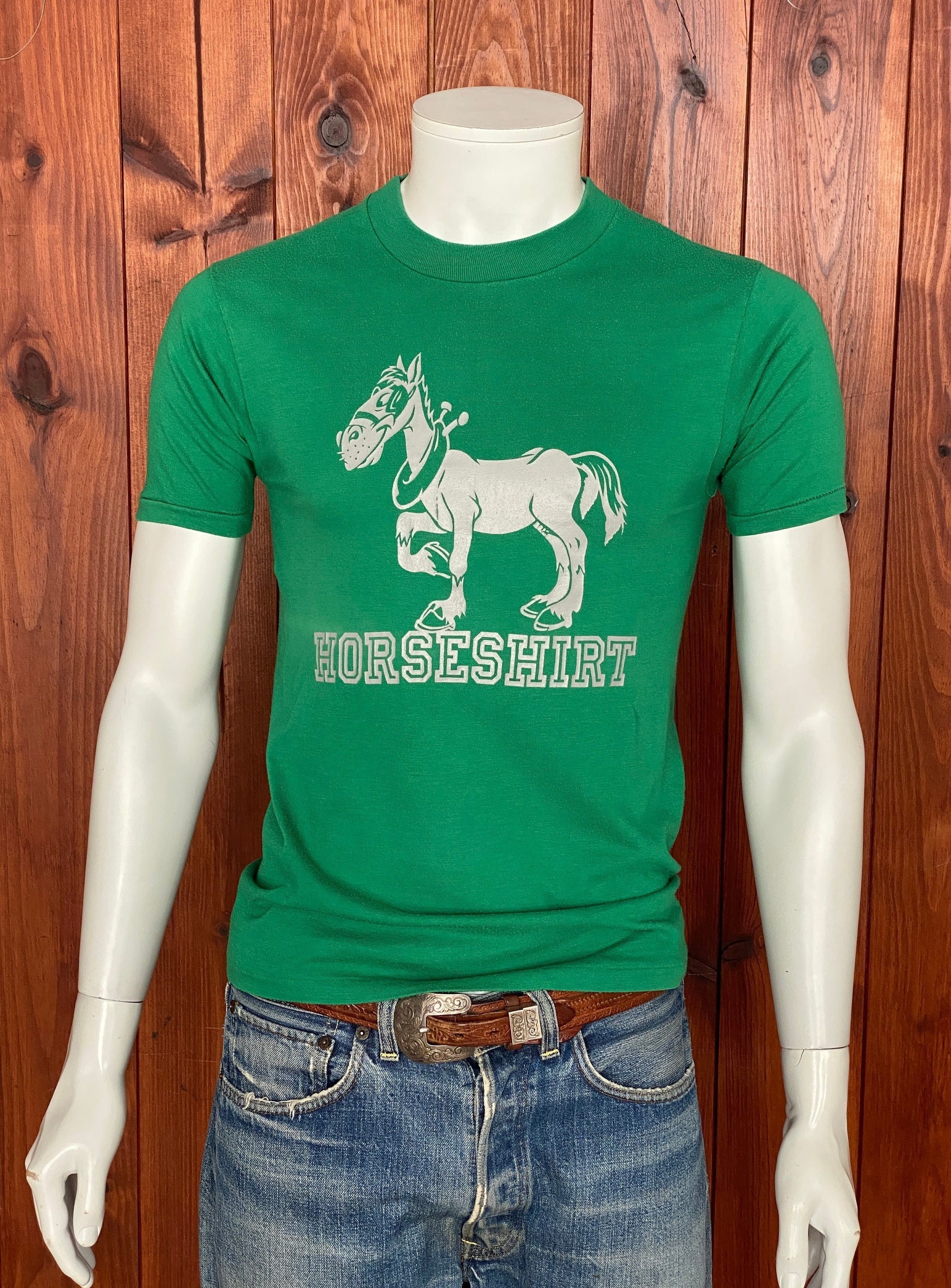 Vintage 80s Horse Shirt T-Shirt - Size M | Made in USA | Retro Style
