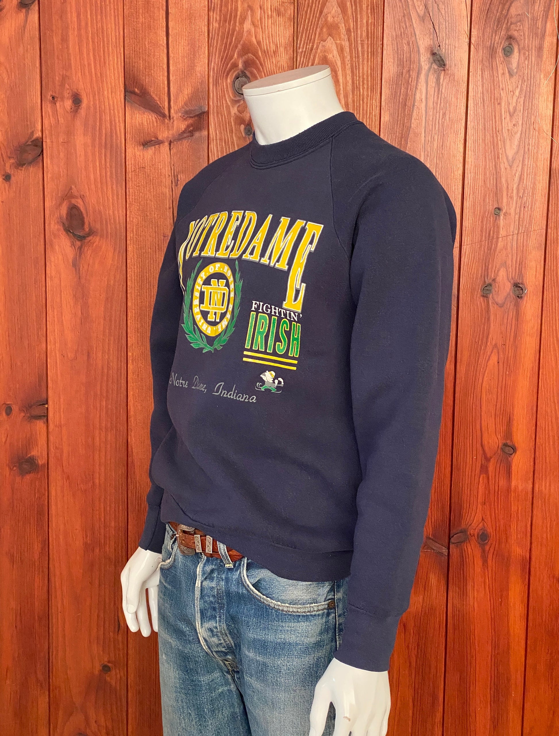 90s Notre Dame Vintage Sweatshirt - Size Large | Made in USA Authenticity