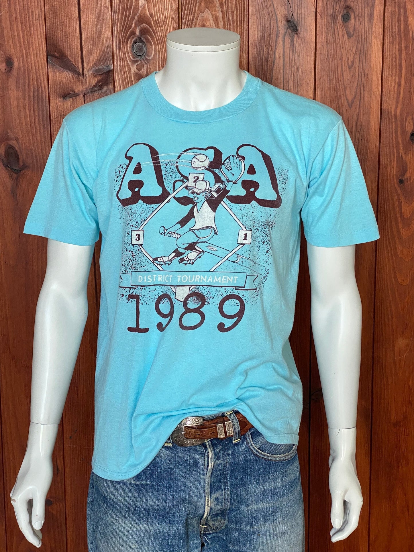 Vintage 80s ASA T-Shirt - Size M | Made in USA | 50/50 Cotton Blend