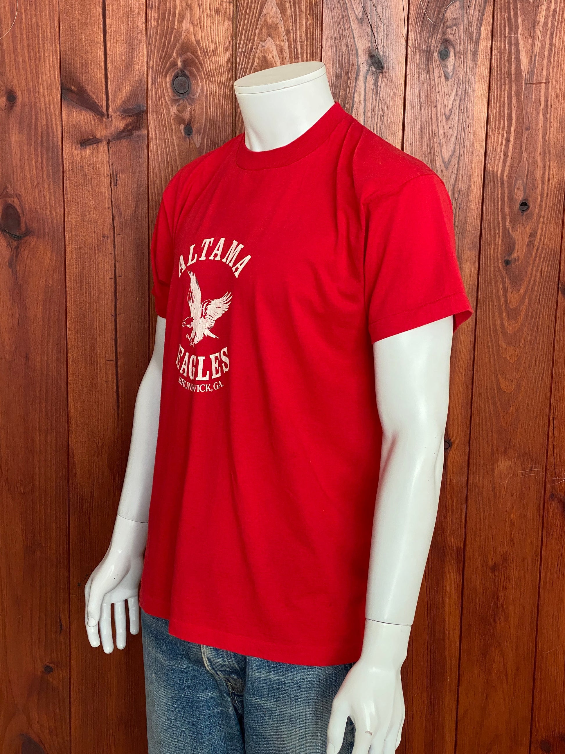 Vintage 80s Altama Eagles T-Shirt - Size M | Made in USA | 50/50 Cotton Blend