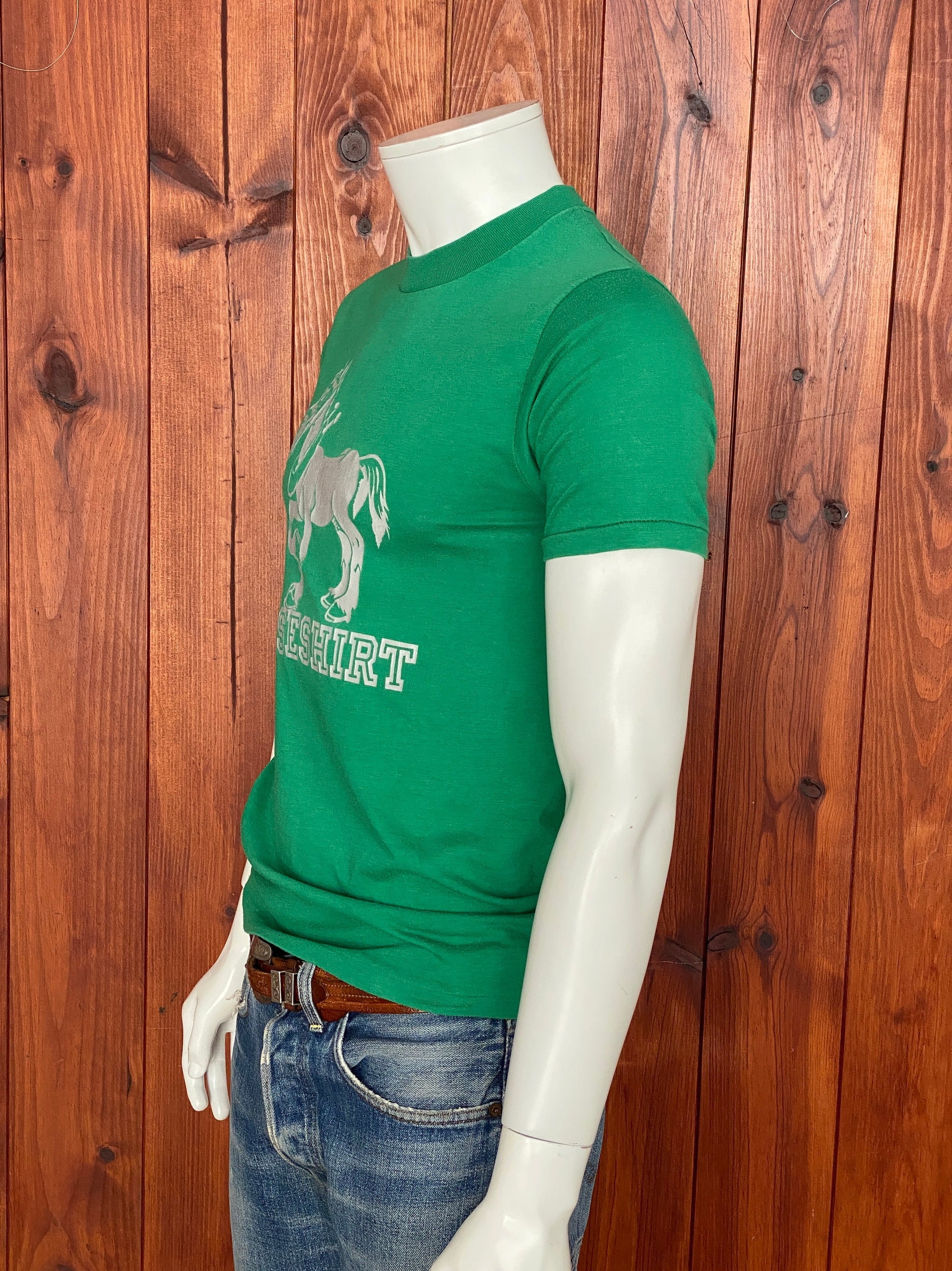 Vintage 80s Horse Shirt T-Shirt - Size M | Made in USA | Retro Style