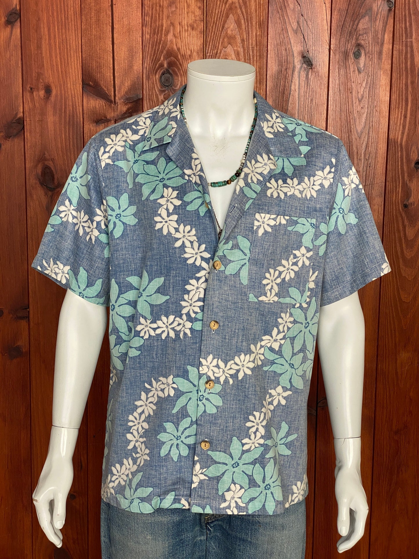 XL. Vintage 80s Hawaiian cotton shirt