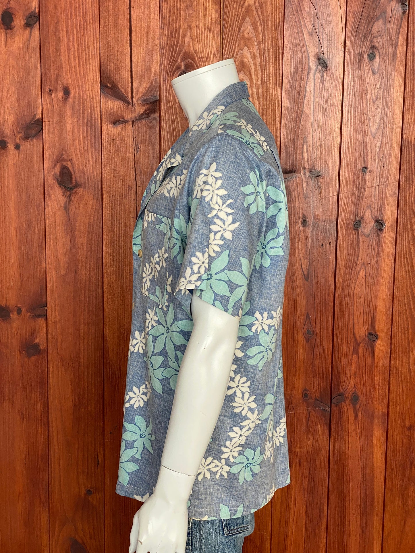 XL. Vintage 80s Hawaiian cotton shirt