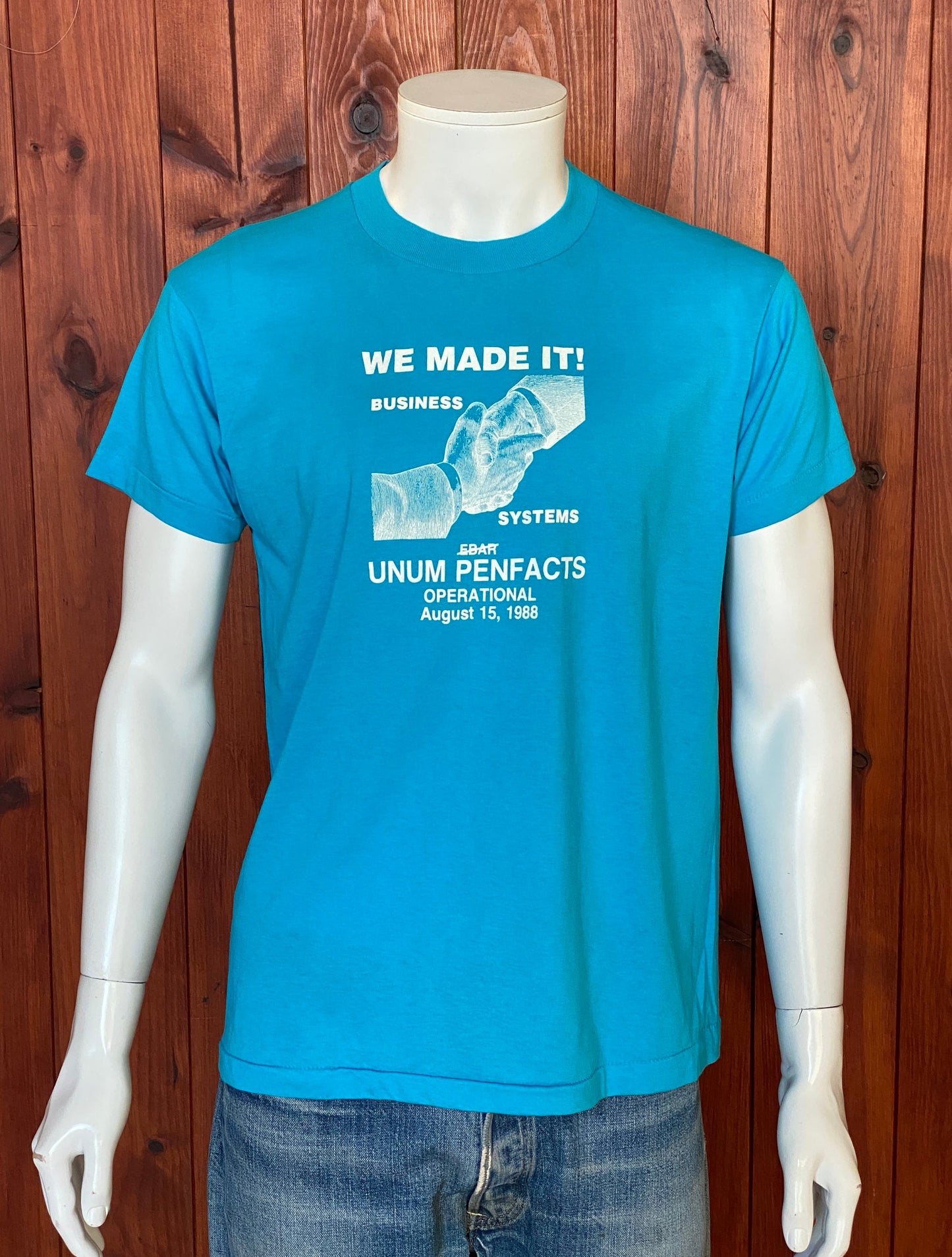 Medium 1988 vintage 50/50 cotton T-shirt made in USA by Screen Stars - retro American apparel for your wardrobe.